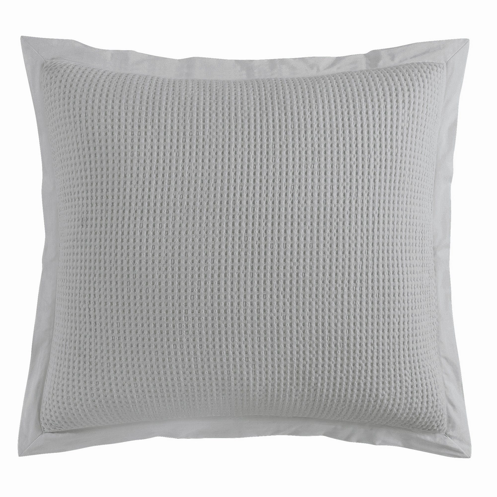 Stonewashed Cotton Waffle Weave Euro Sham