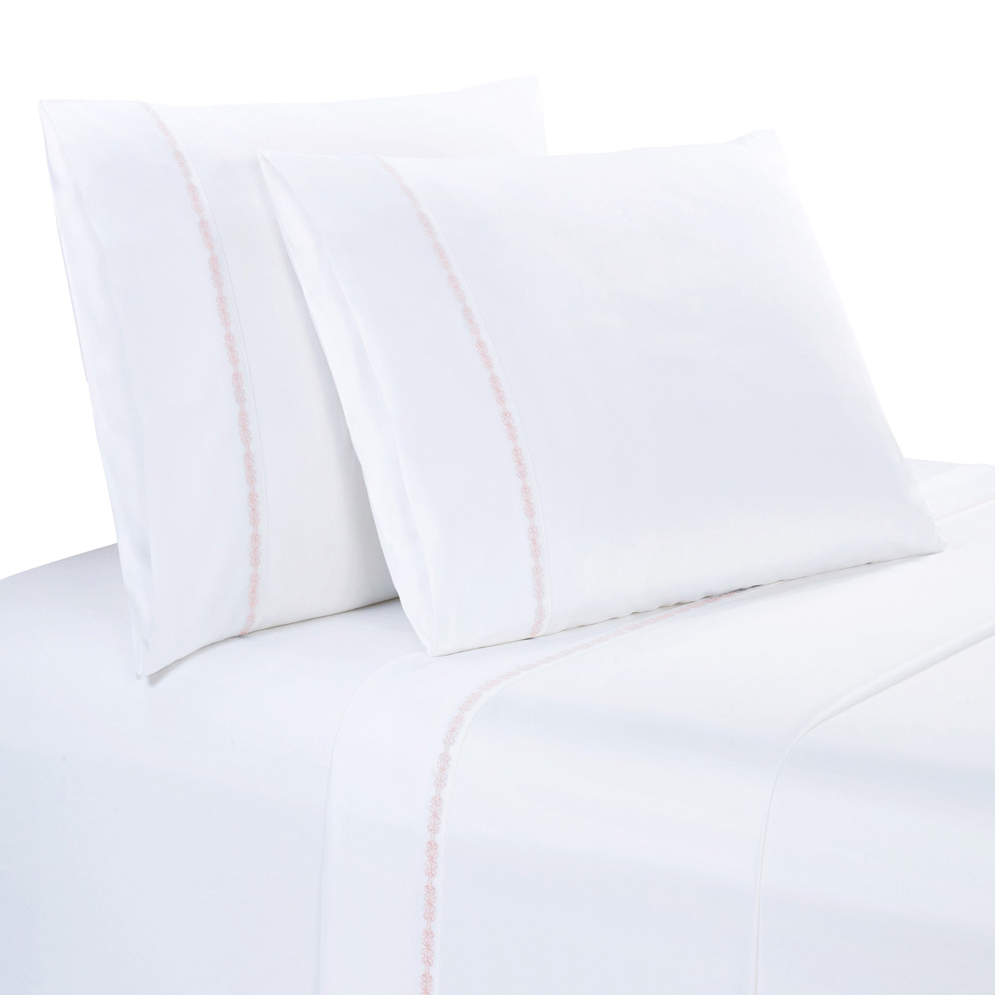 350TC Laurel Embroidered Border Sheet Set