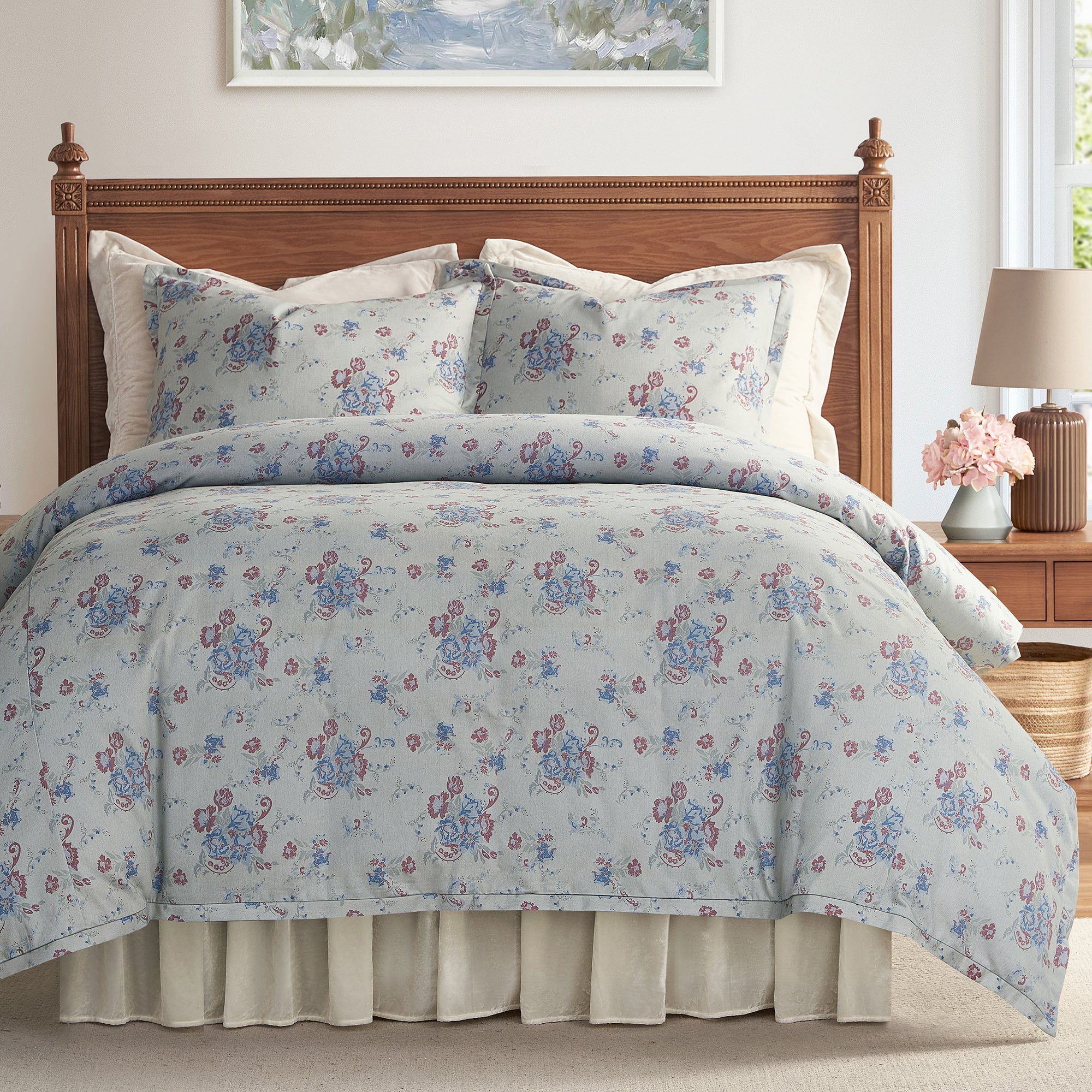 Rosabel Washed Denim Bedding Set
