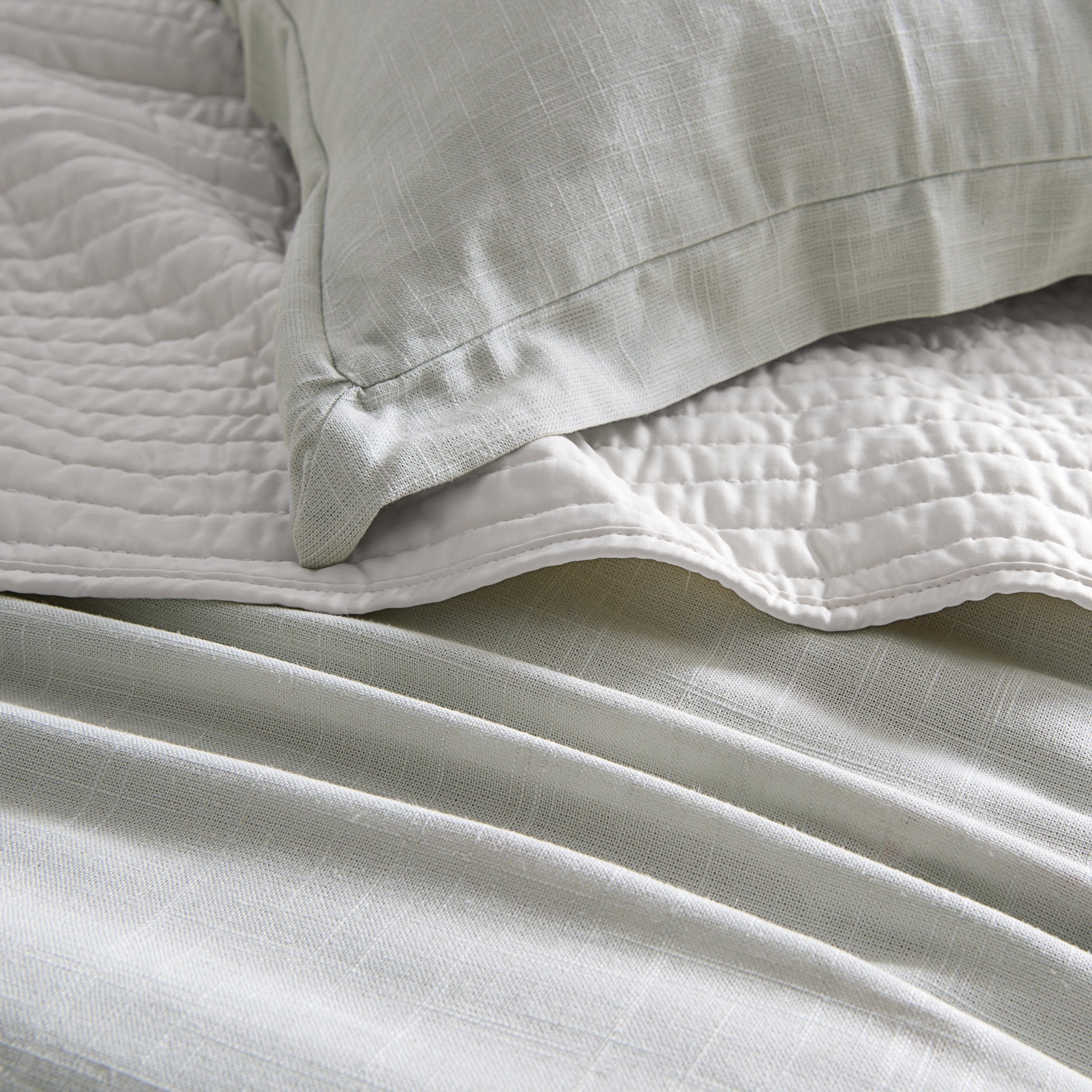 Luna Washed Linen Bedspread Set