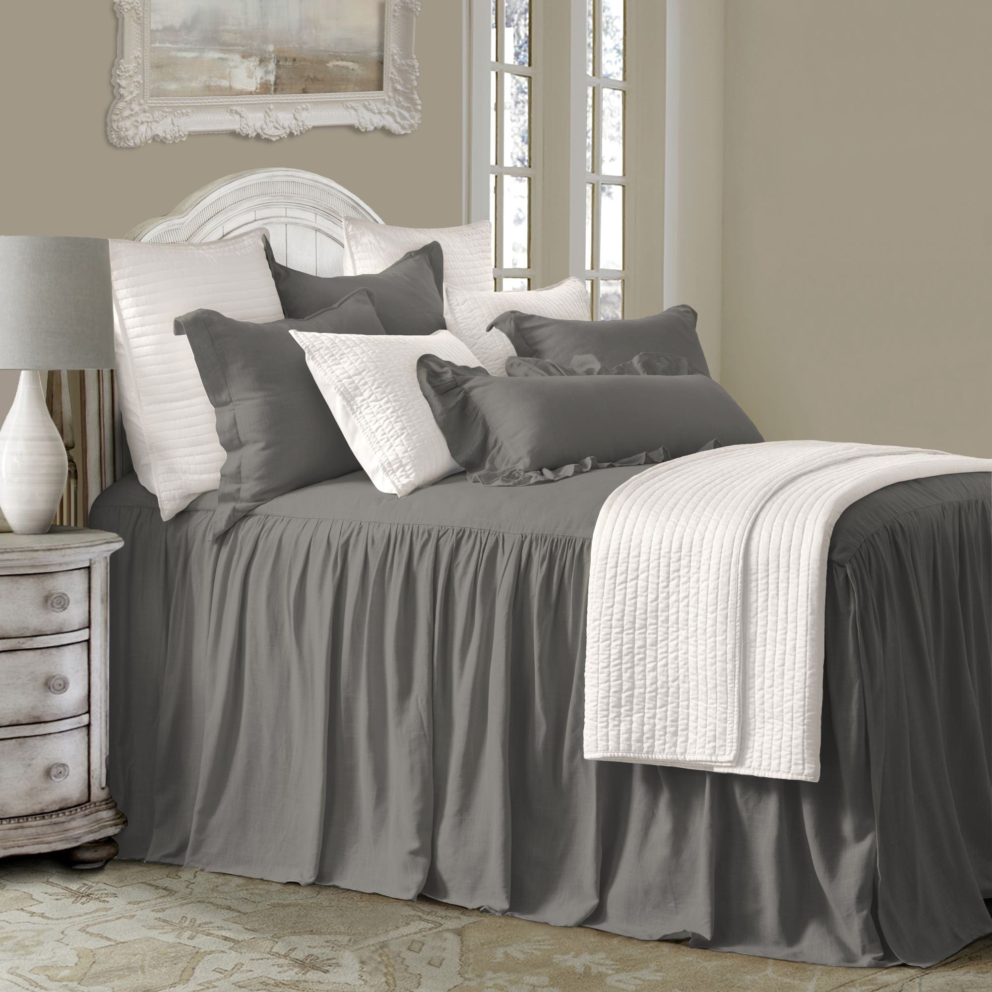 Luna Washed Linen Bedspread Set