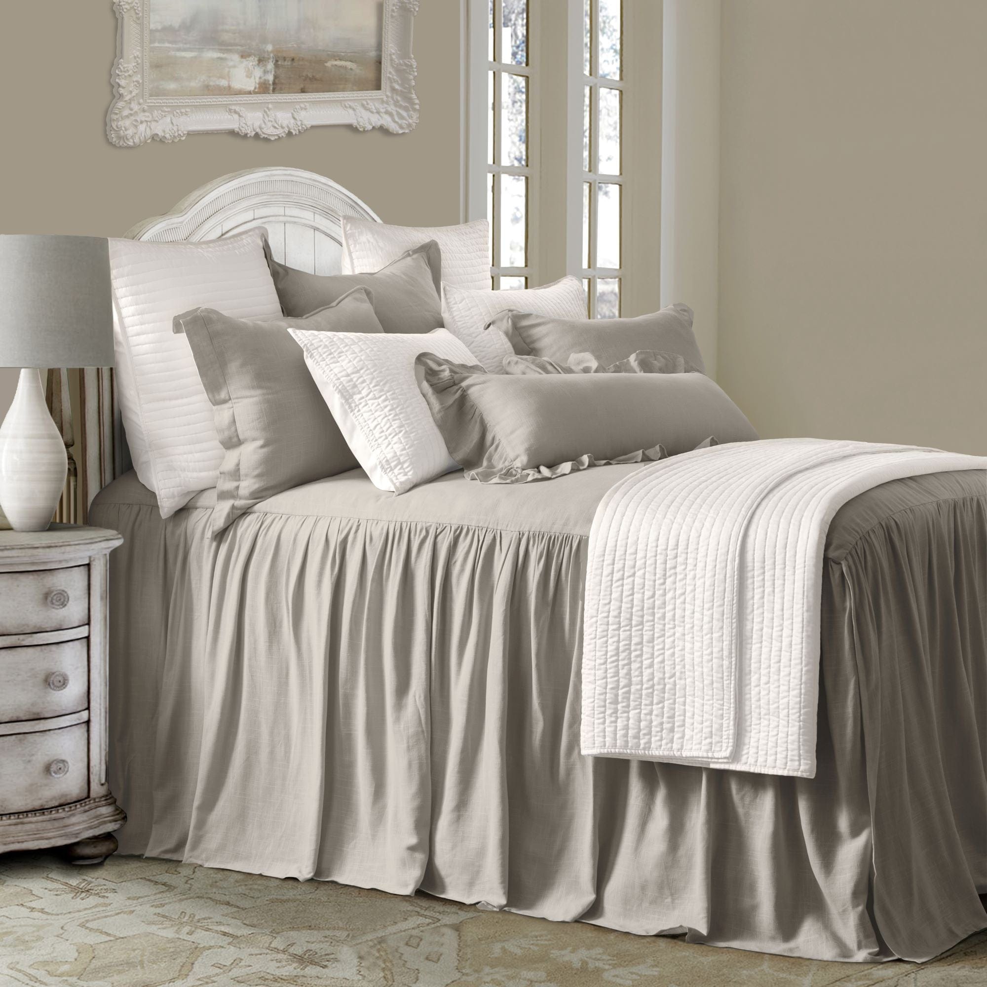 Luna Washed Linen Bedspread Set