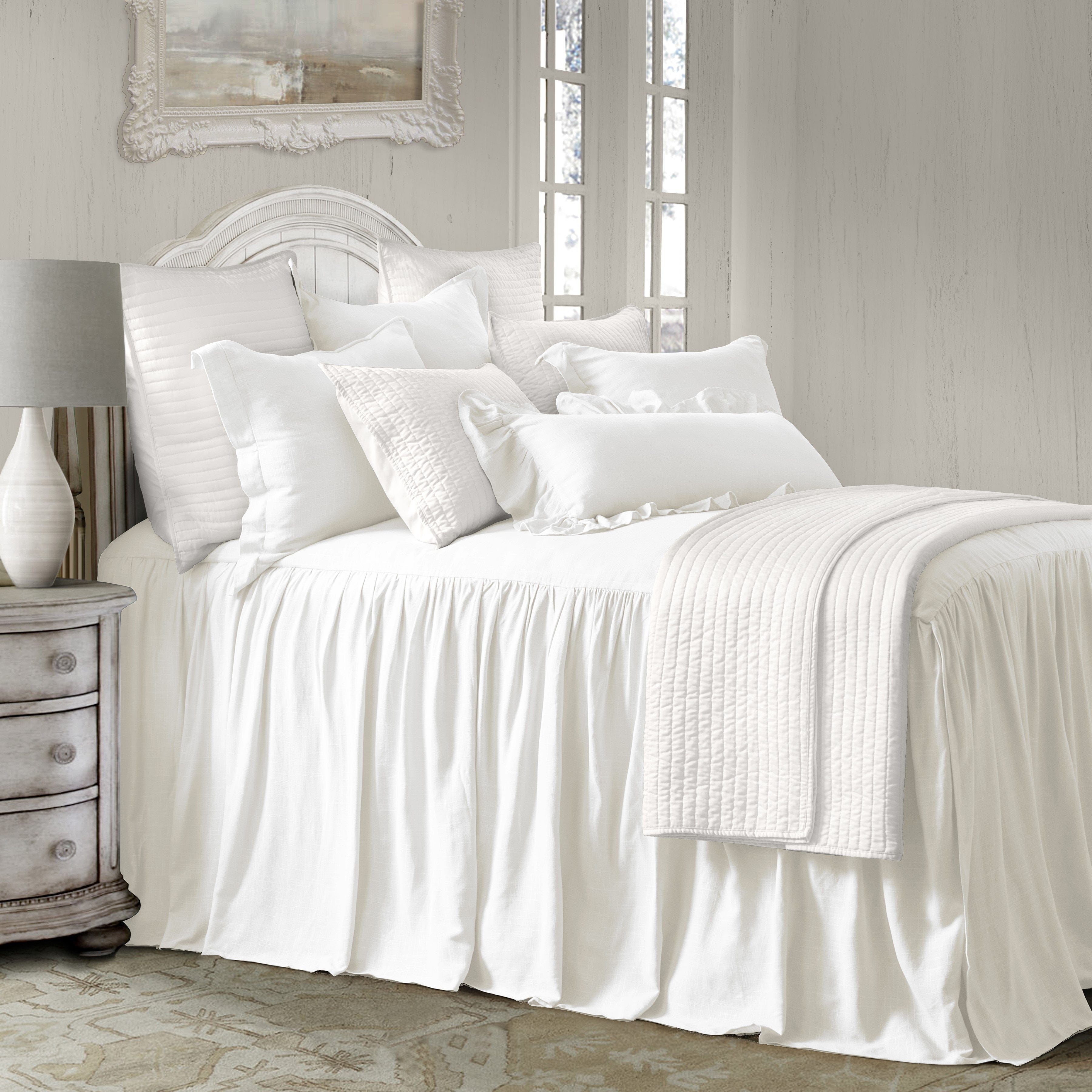 Luna Washed Linen Bedspread Set