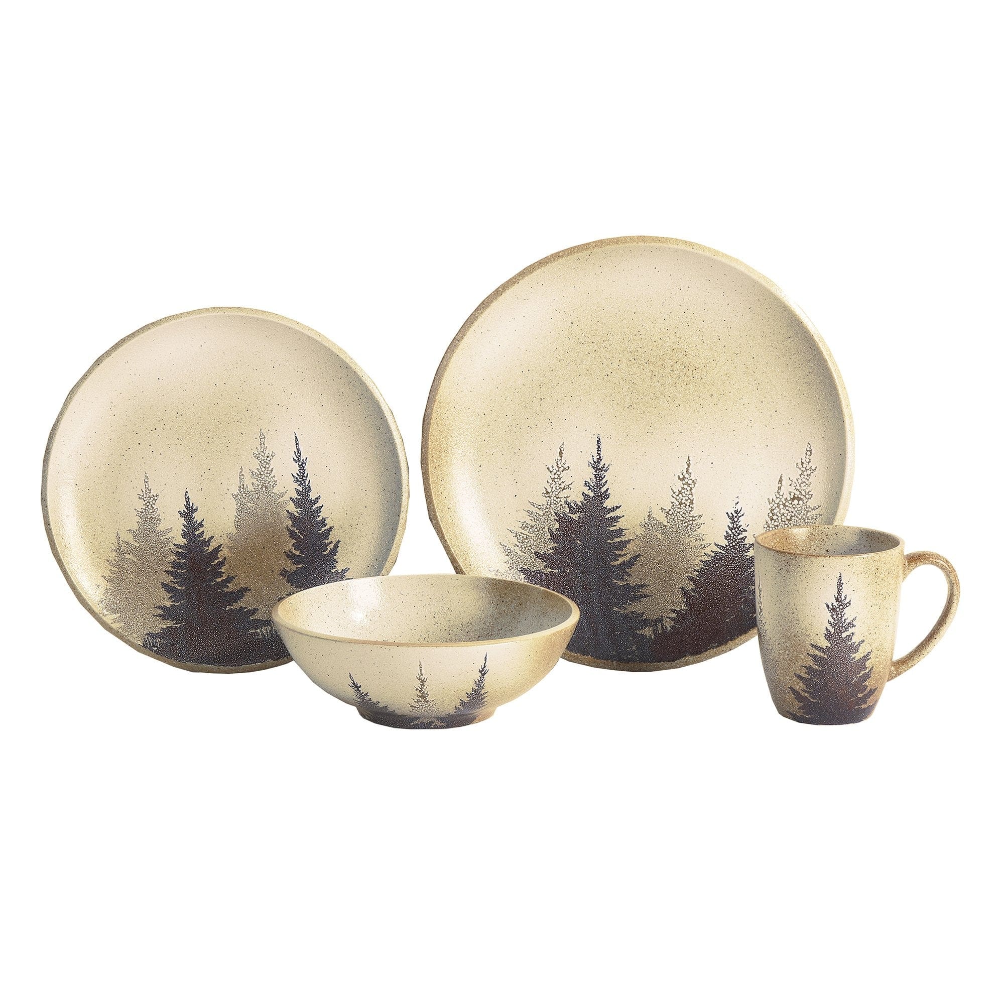 Clearwater Pines 16PC Ceramic Dinnerware Set
