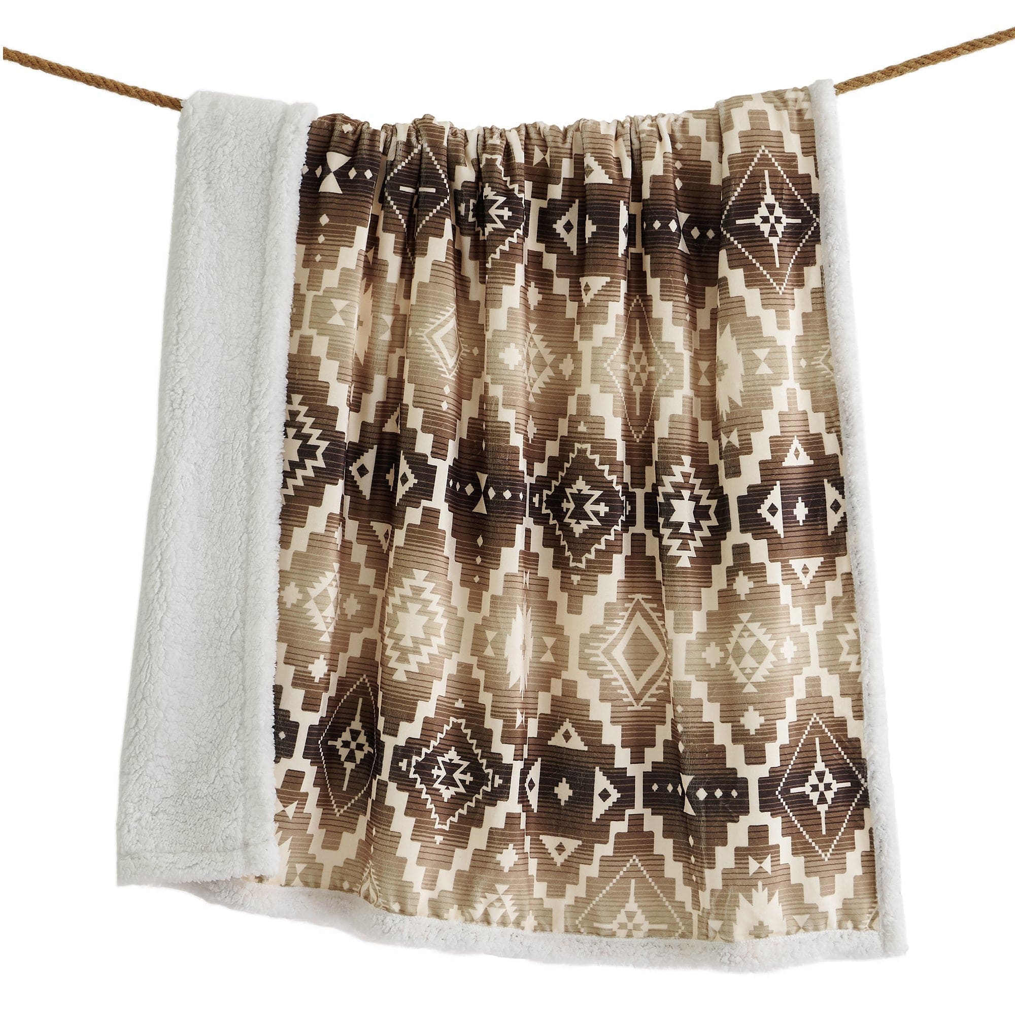 Chalet Aztec Campfire Sherpa Throw