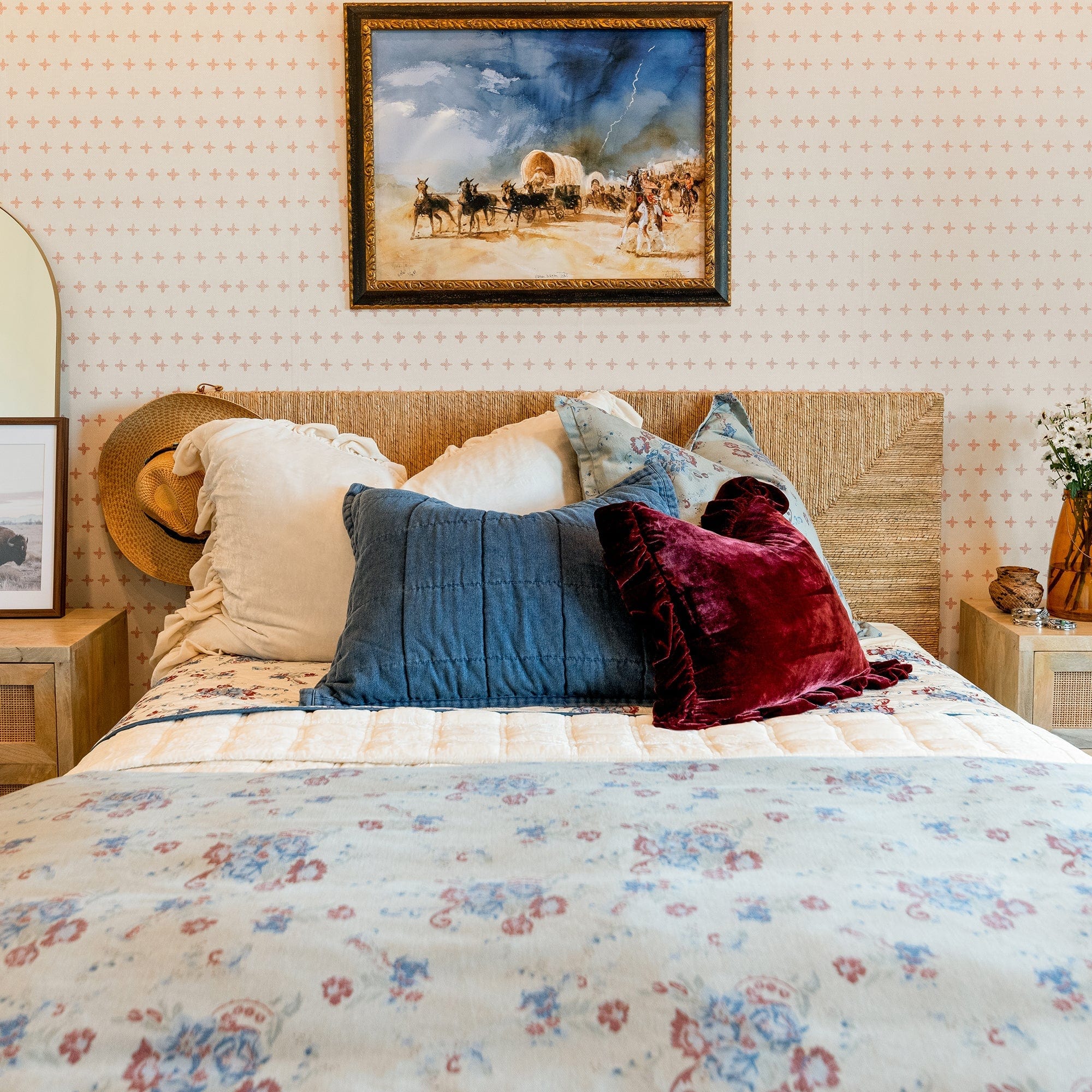 Rosabel Washed Denim Bedding Set