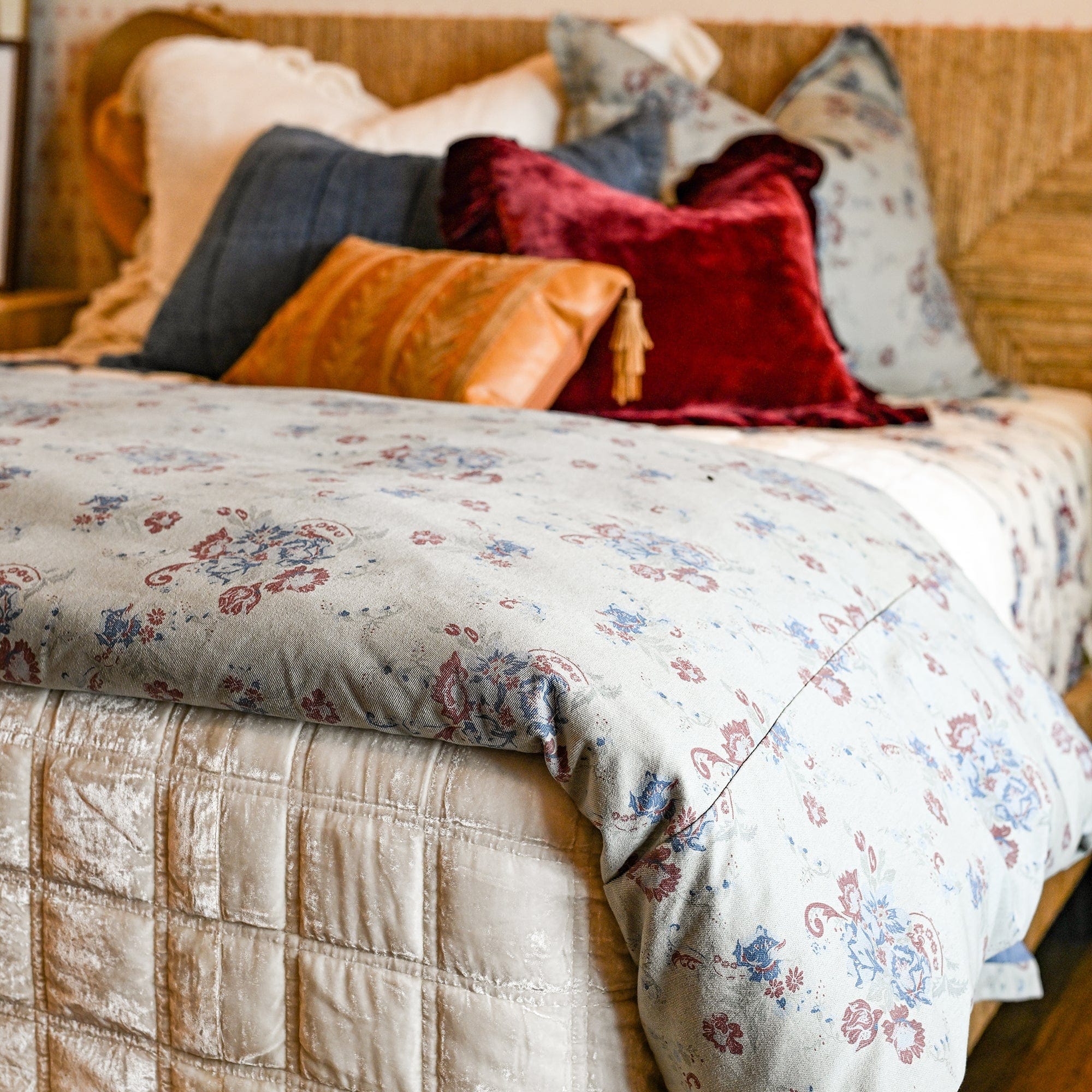 Rosabel Washed Denim Bedding Set