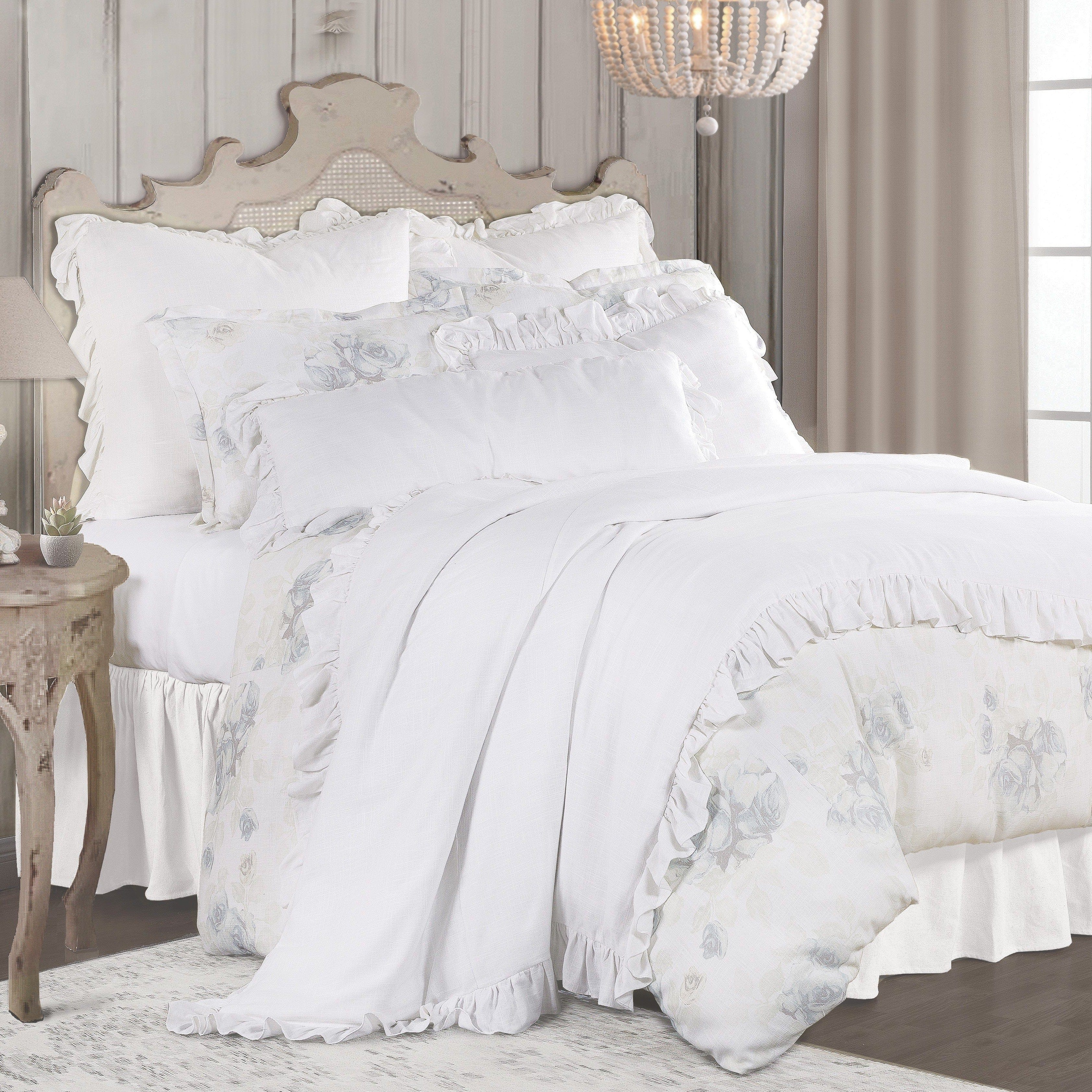Rosaline Washed Linen Comforter Set