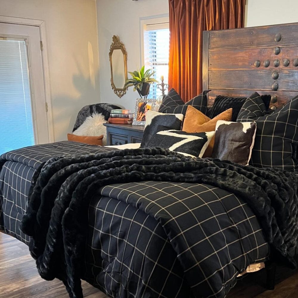 Windowpane Plaid Bedding Set