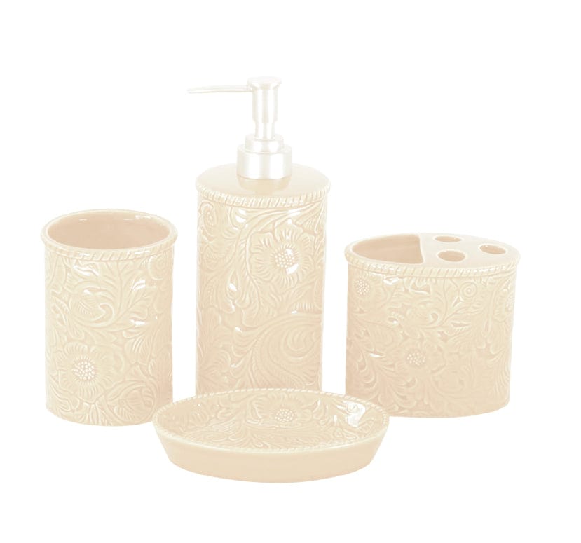 Savannah 4PC Bath Countertop Accessory Set