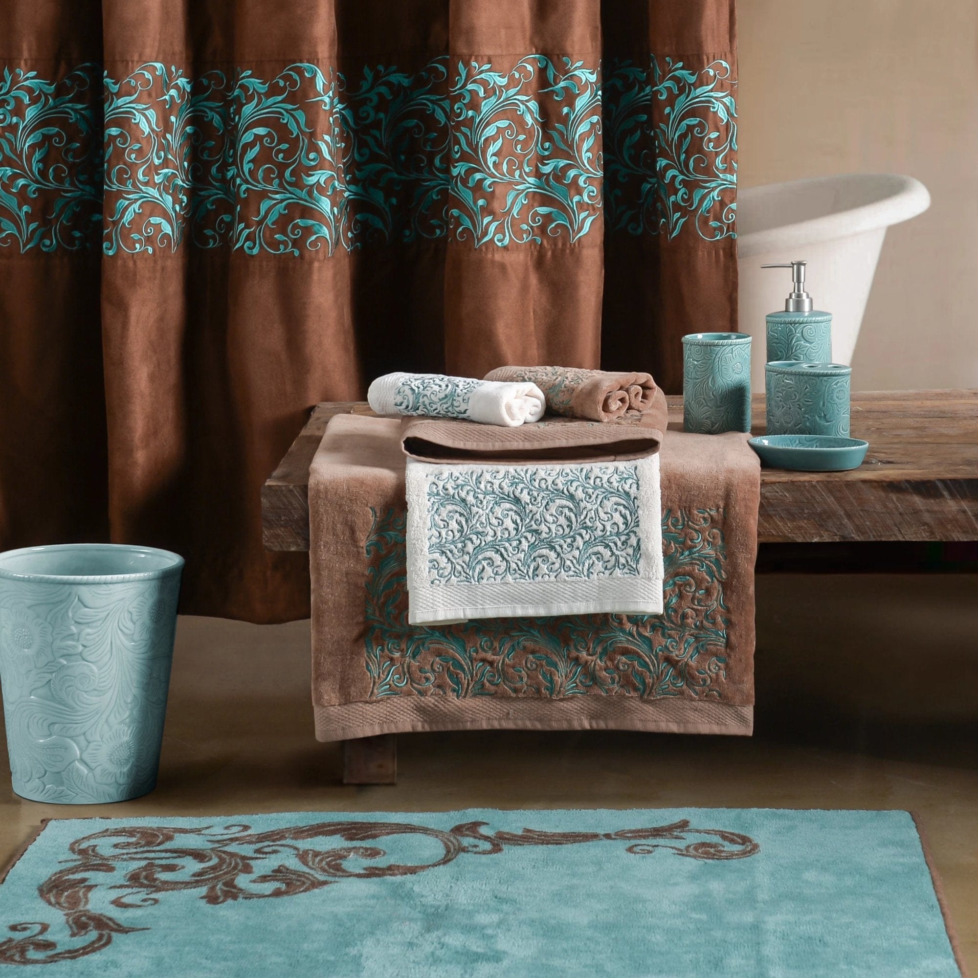 Savannah 4PC Bath Countertop Accessory Set