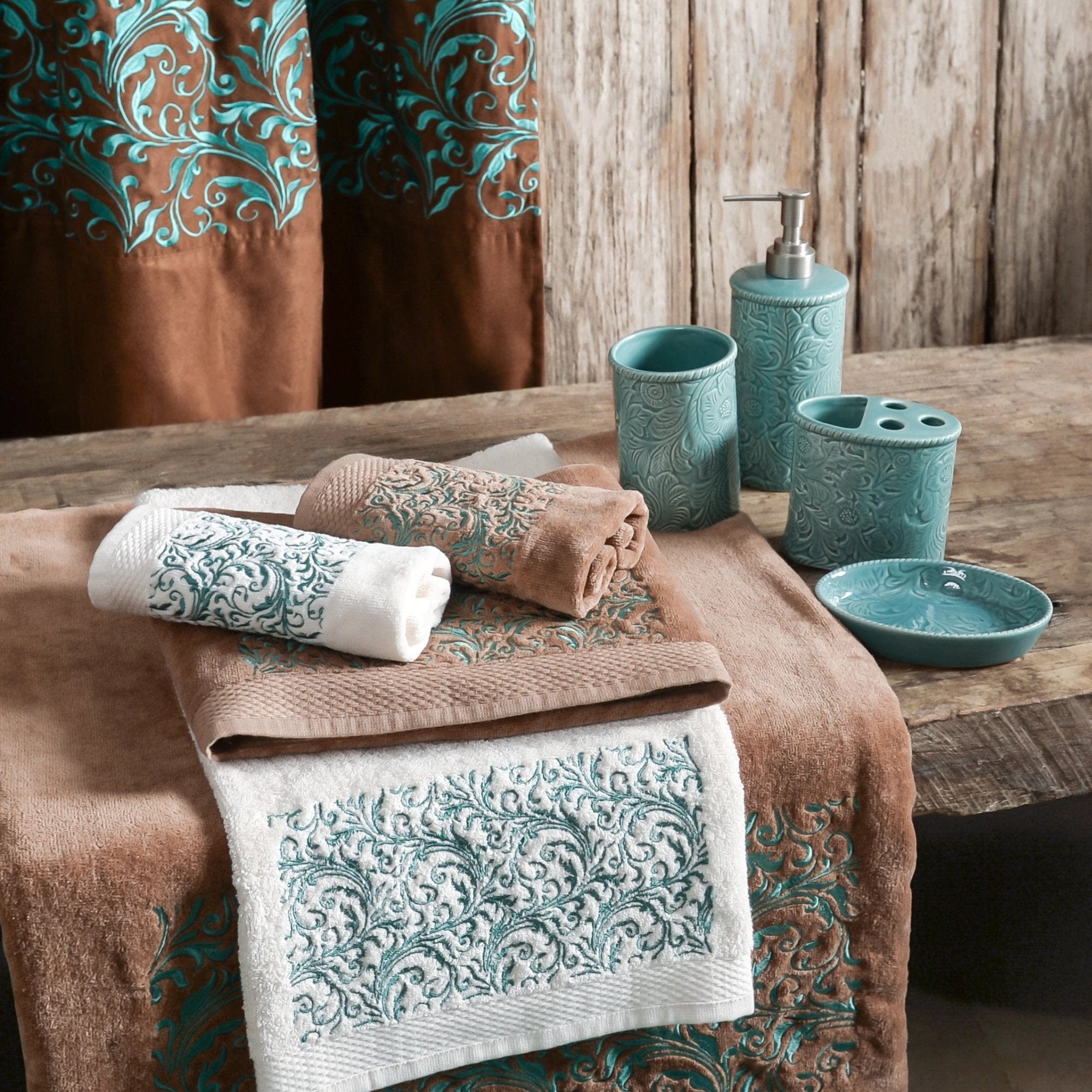 Savannah 4PC Bath Countertop Accessory Set