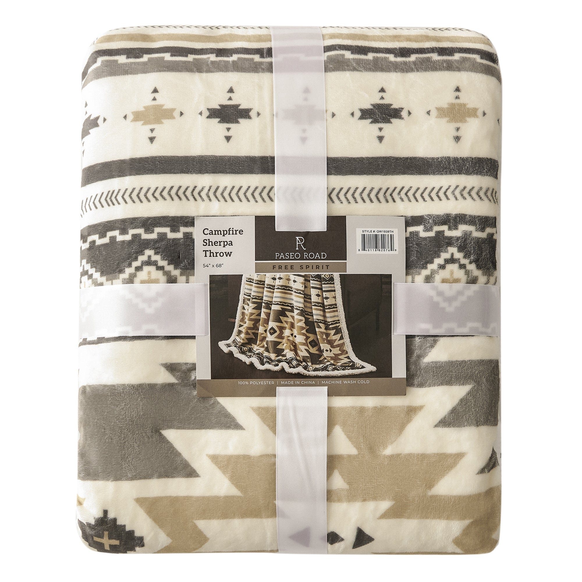Desert Sage Campfire Sherpa Throw