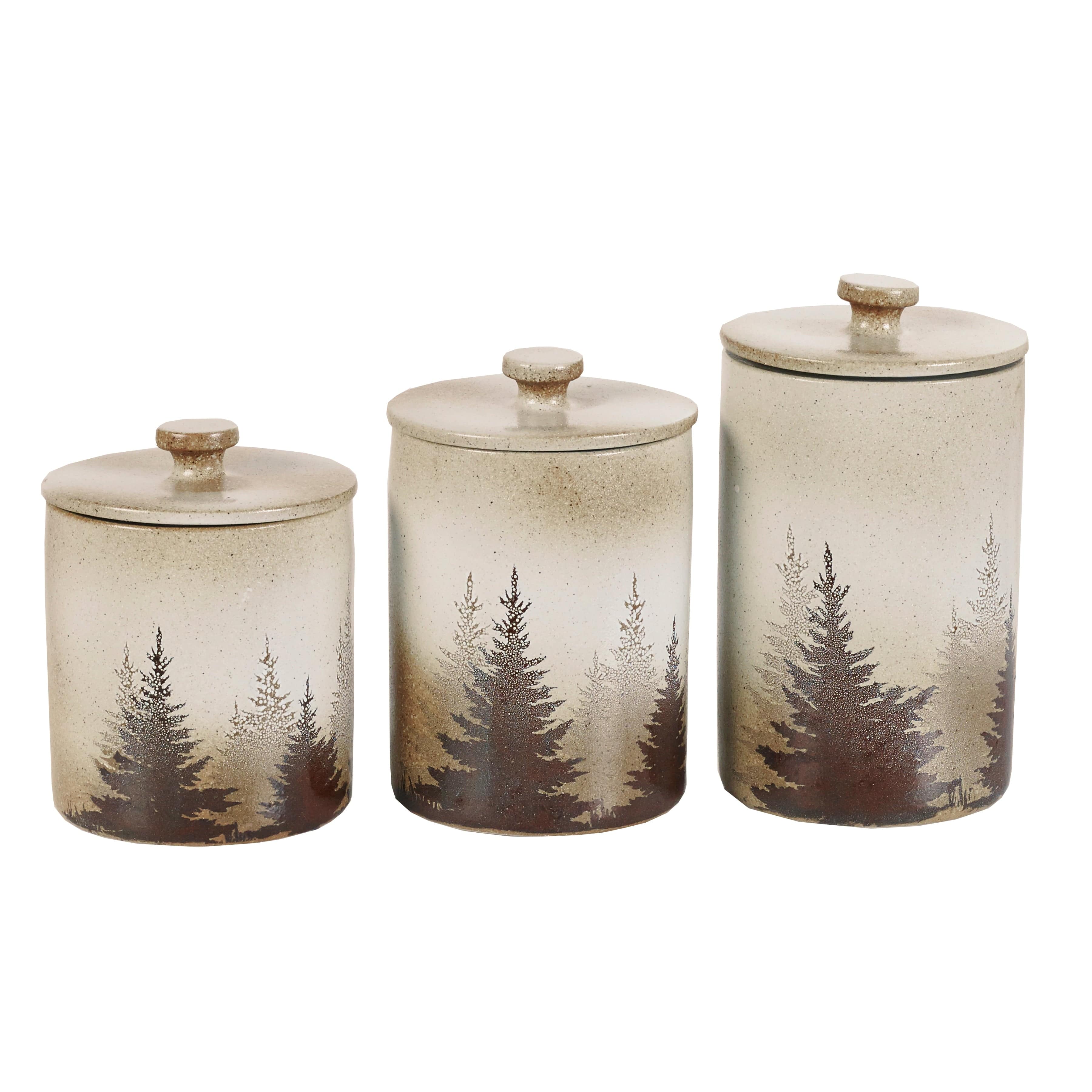Clearwater Pines 19PC Dinnerware and Canister Set