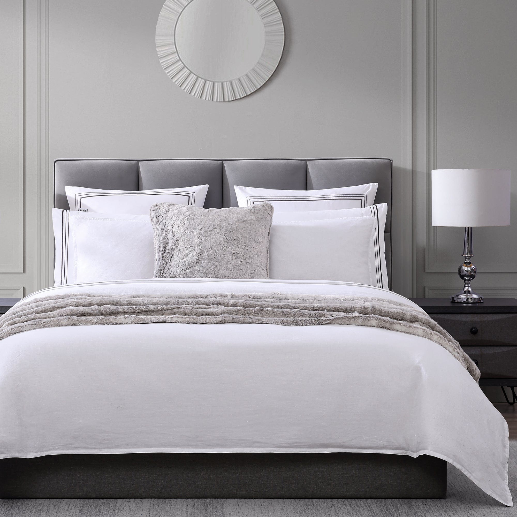 Border Embroidery Duvet Cover Set