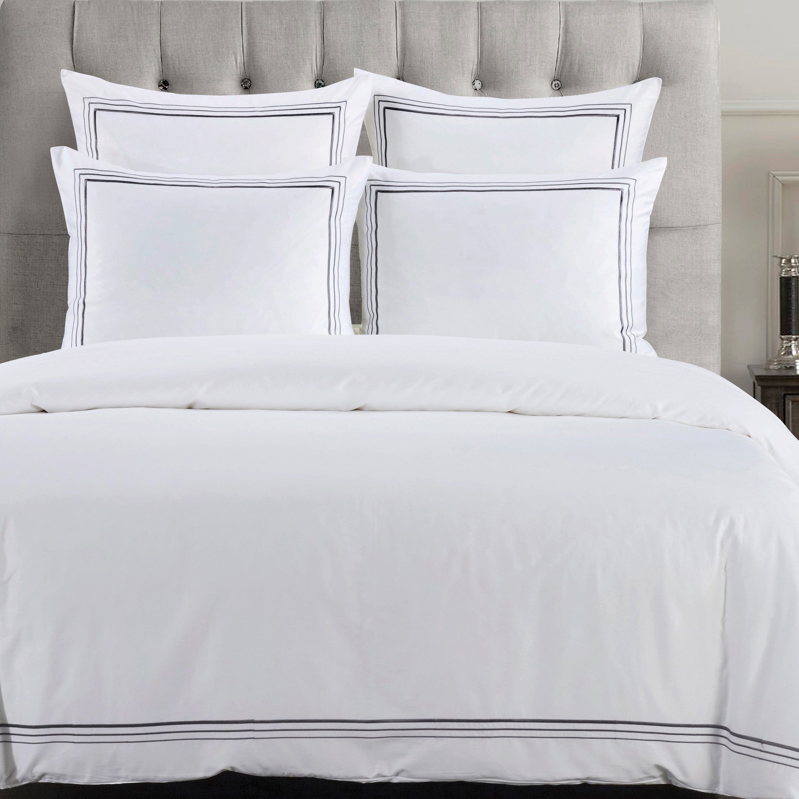 Border Embroidery Duvet Cover Set