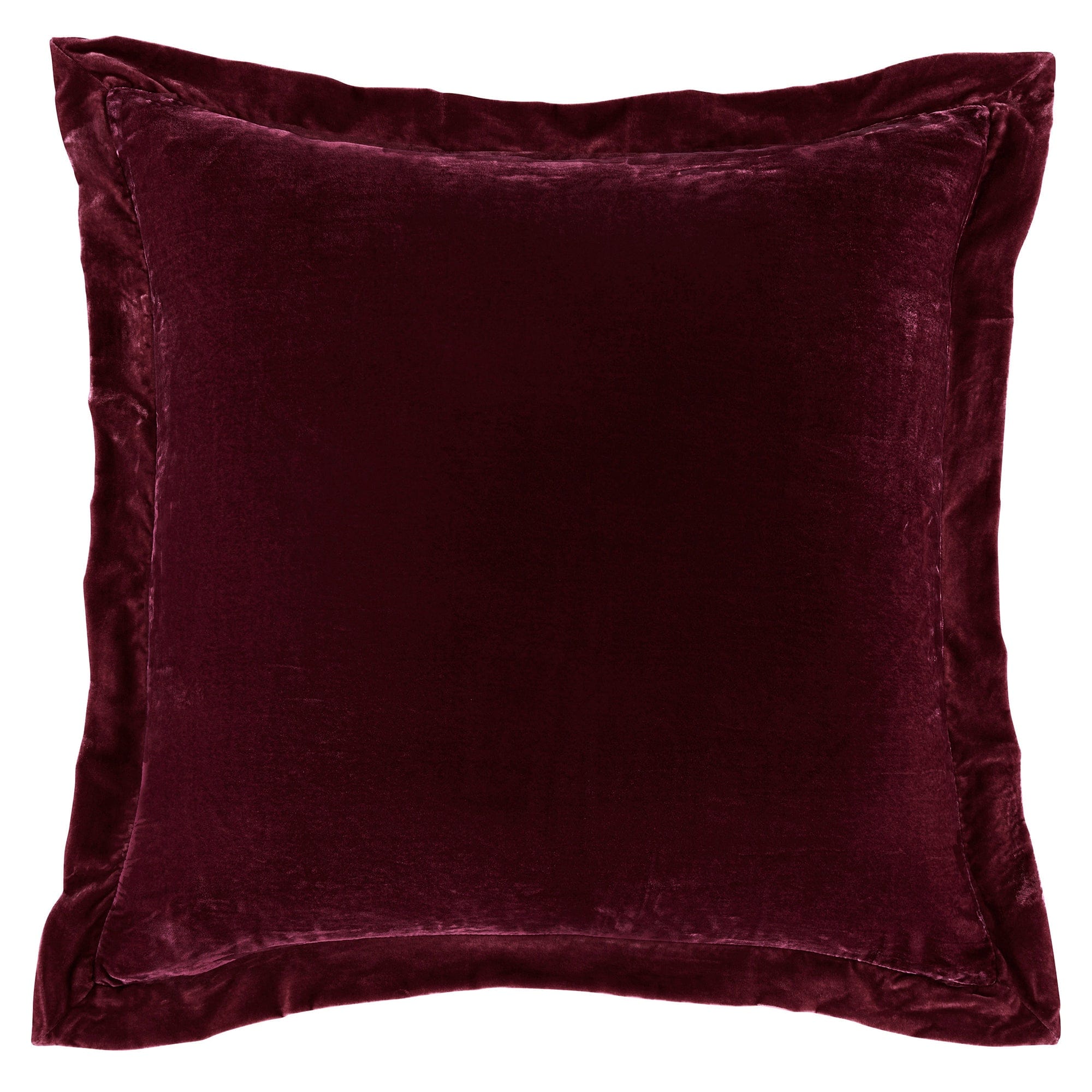 Stella Faux Silk Velvet Flanged Euro Sham