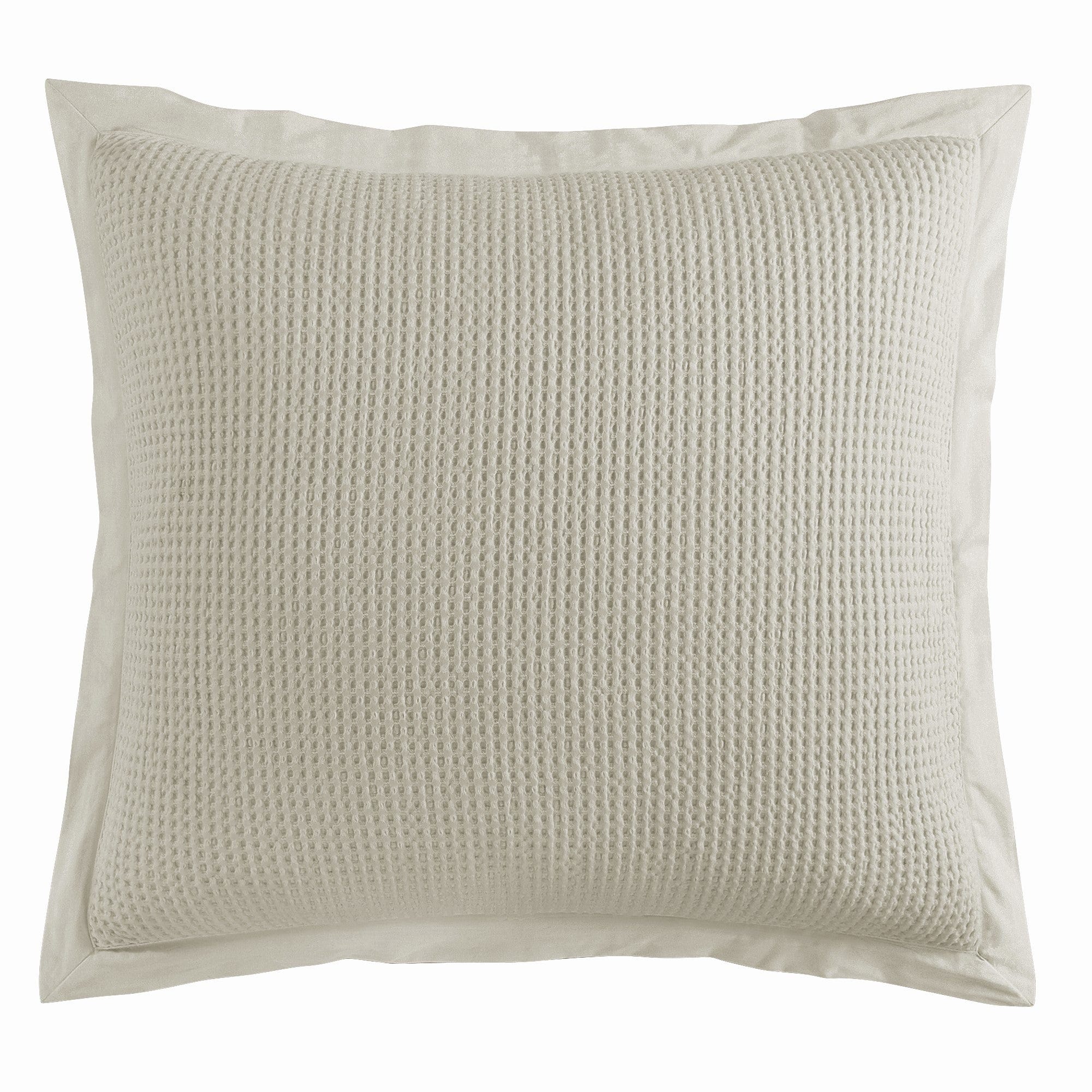 Stonewashed Cotton Waffle Weave Euro Sham
