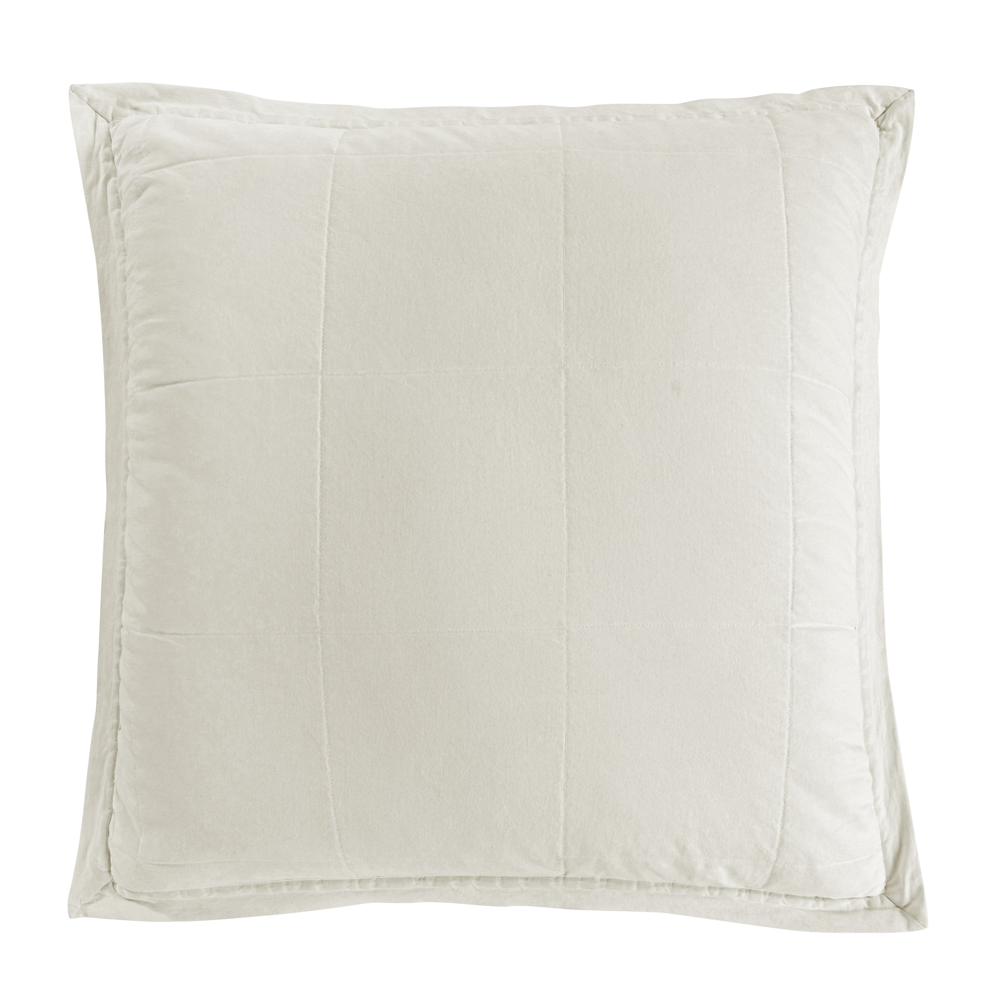 Stonewashed Cotton Canvas Euro Sham