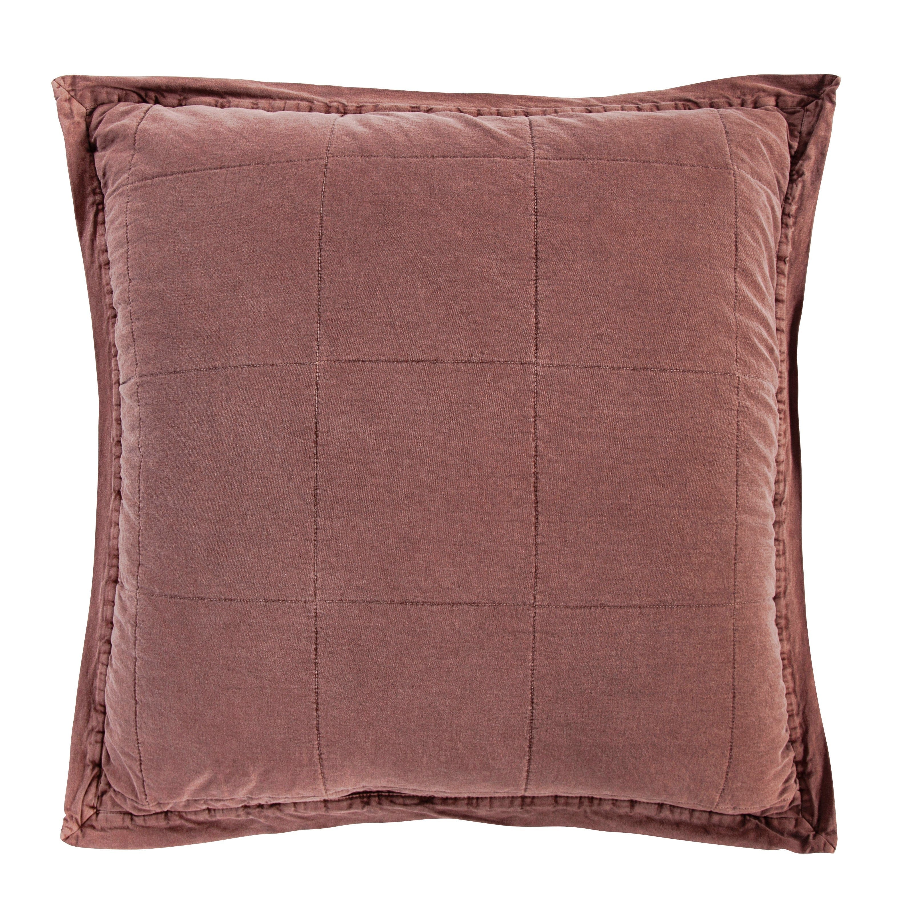 Stonewashed Cotton Canvas Euro Sham