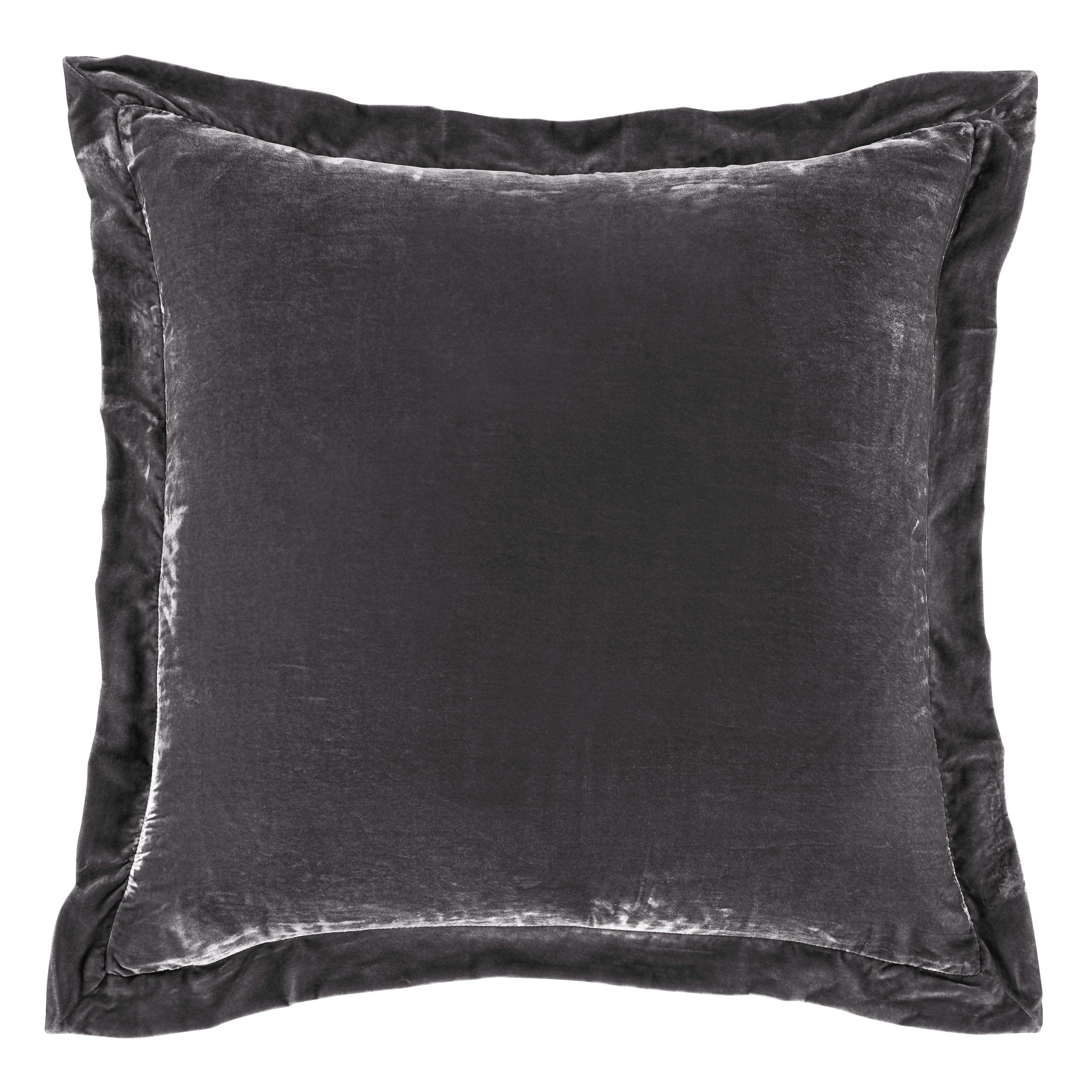 Stella Faux Silk Velvet Flanged Euro Sham