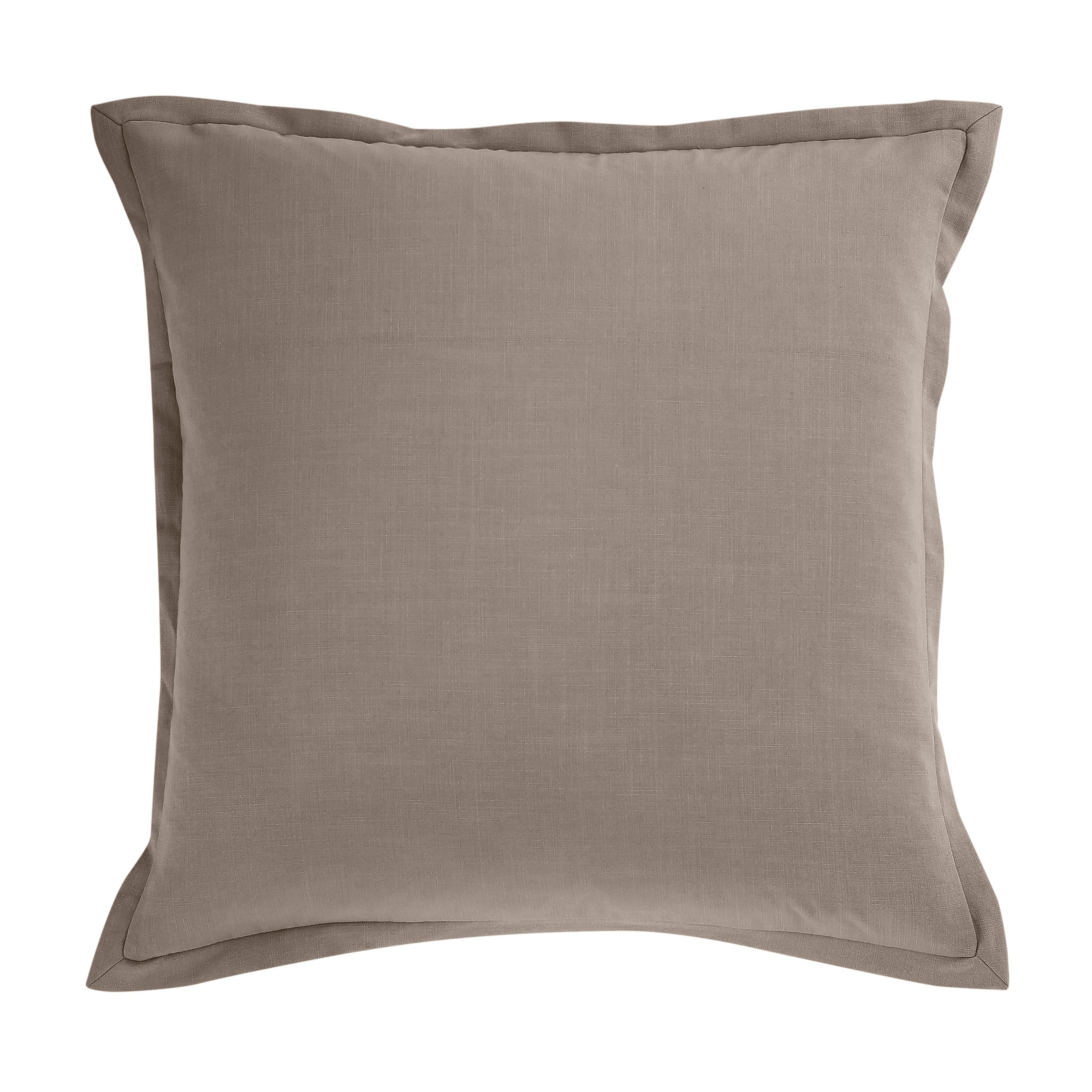 Solid Taupe Euro Sham