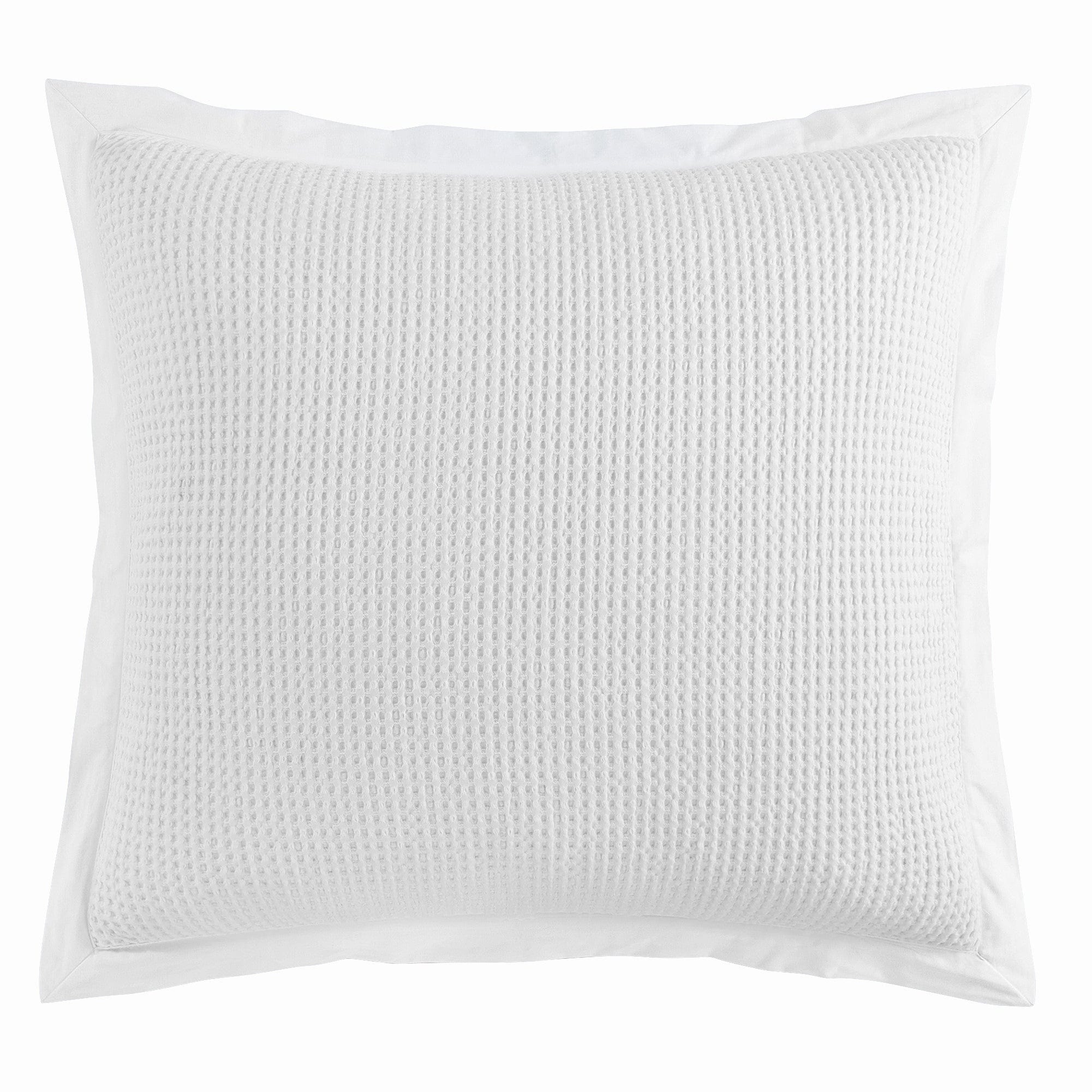 Stonewashed Cotton Waffle Weave Euro Sham