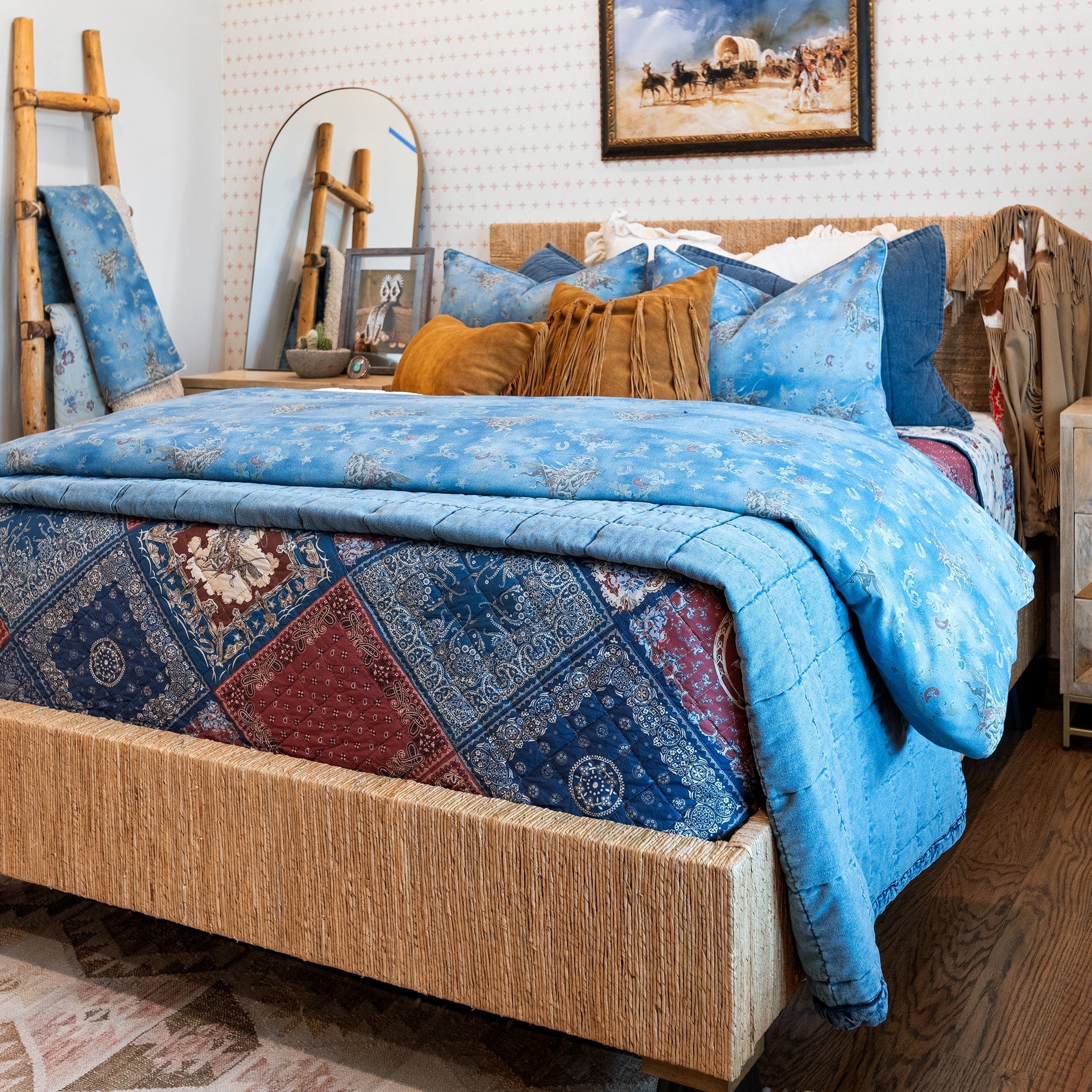 Patchwork Bandana Reversible Quilt Set