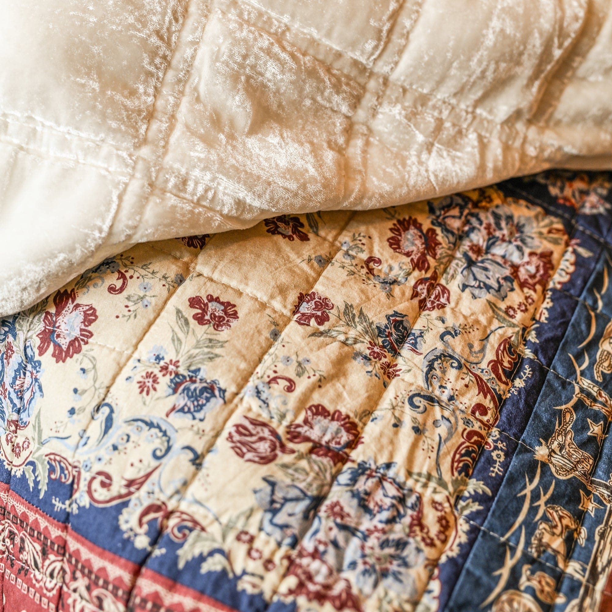 Patchwork Bandana Reversible Quilt Set
