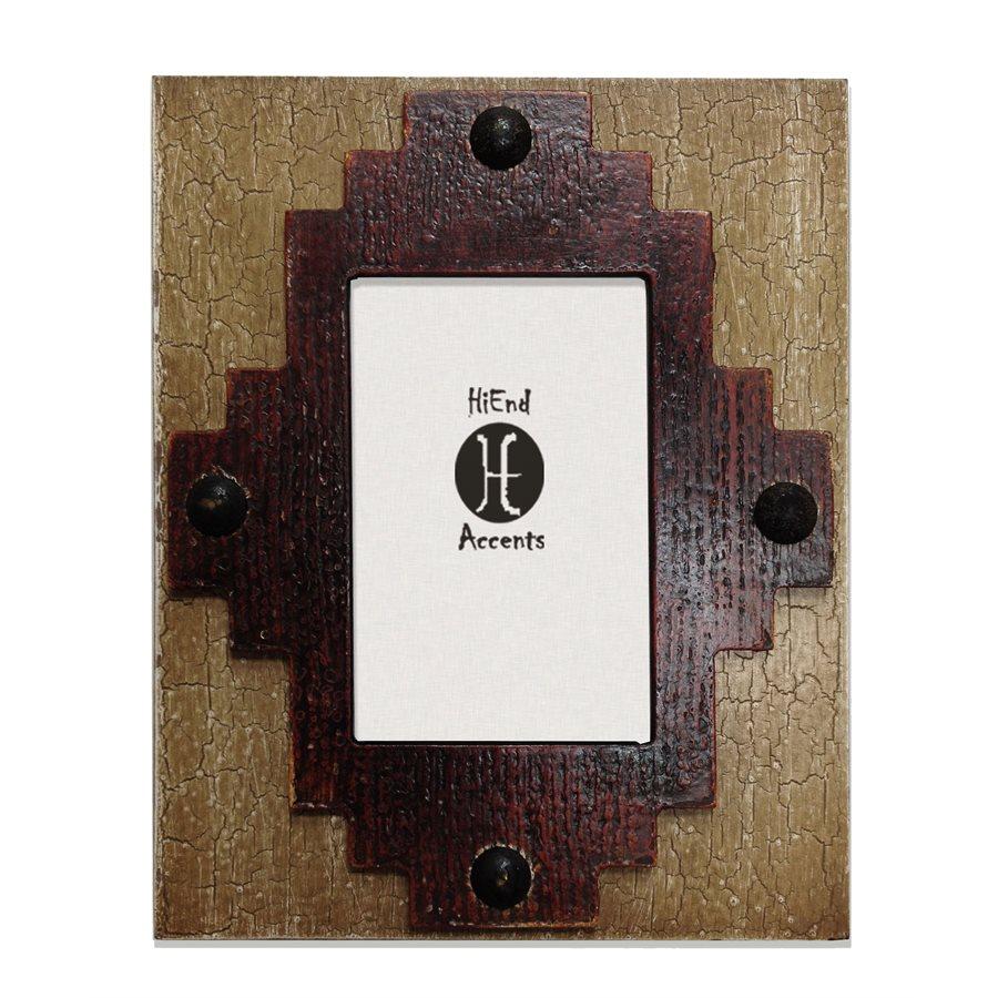 Santa Fe Center Picture Frame, Red