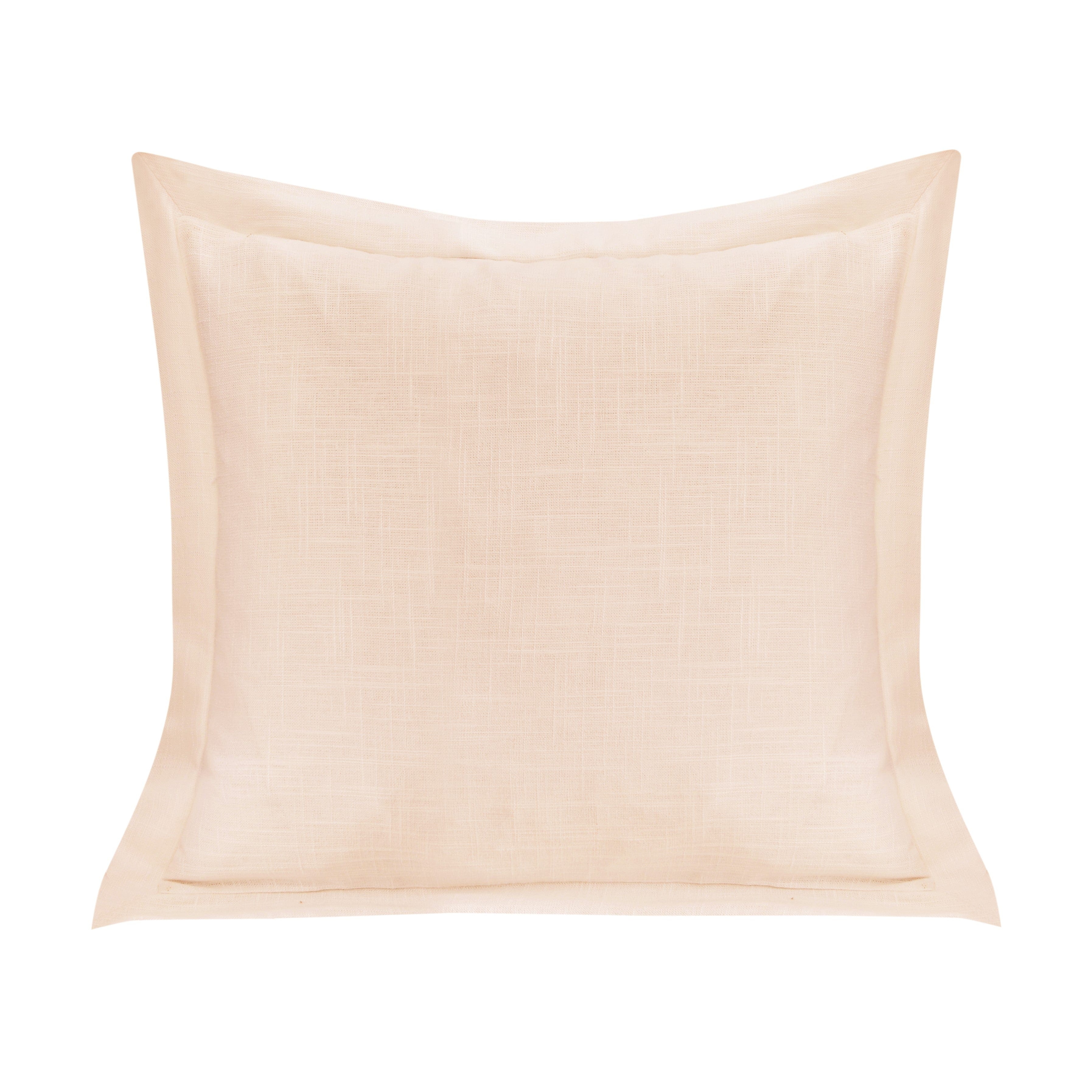 Single Flanged Washed Linen Pillow
