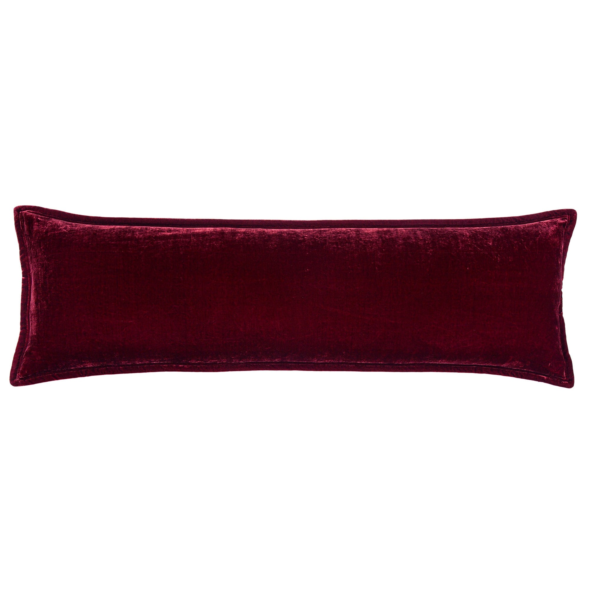 Stella Faux Silk Velvet Long Lumbar Pillow