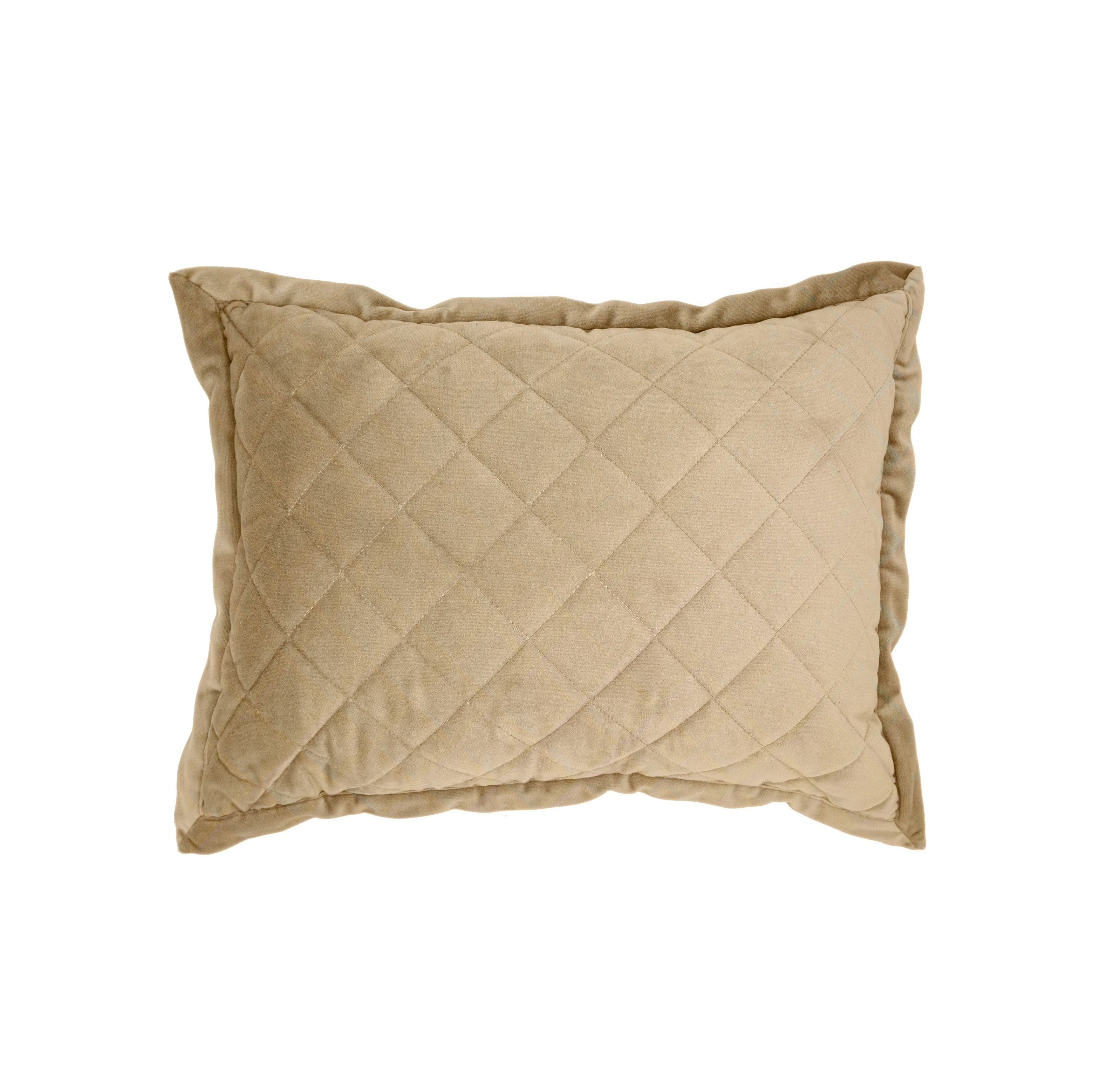 Velvet Diamond Quilted Boudoir Pillow