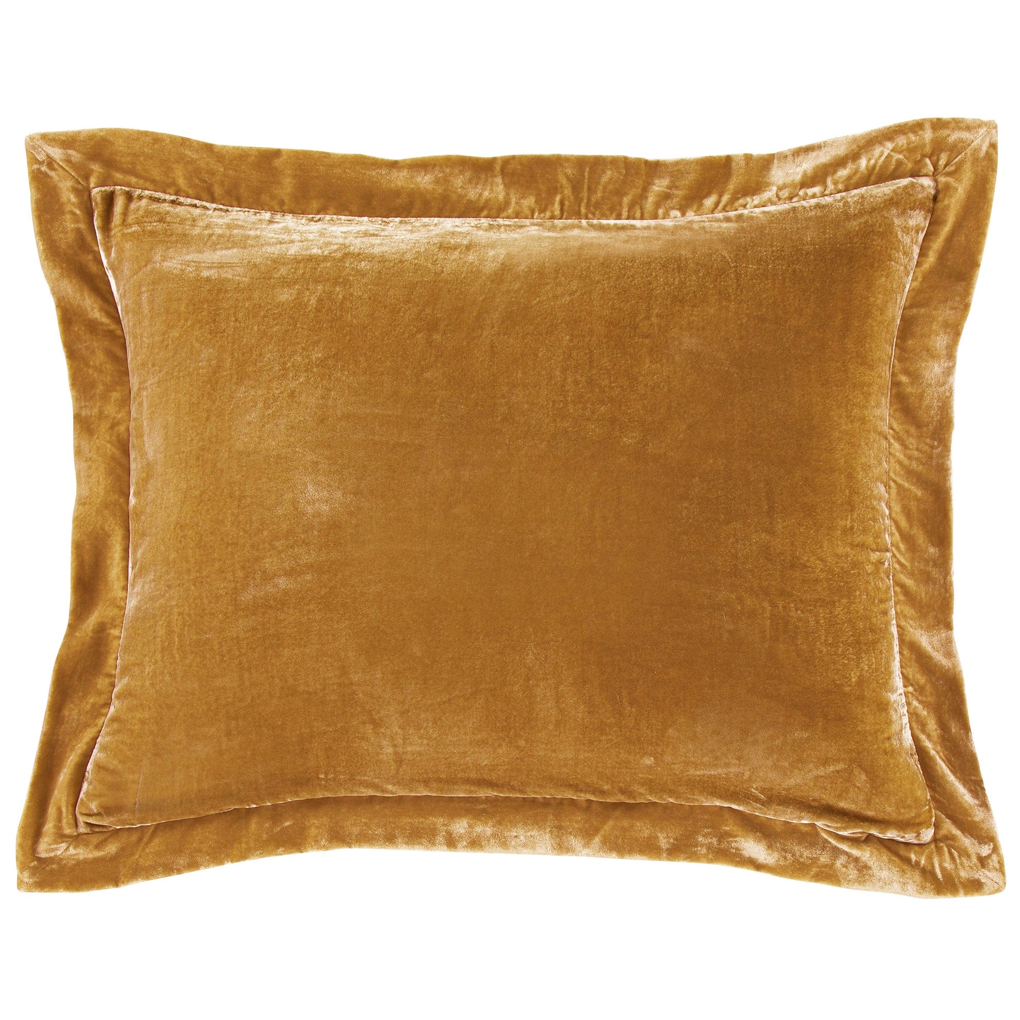 Stella Faux Silk Velvet Flanged Dutch Euro Pillow