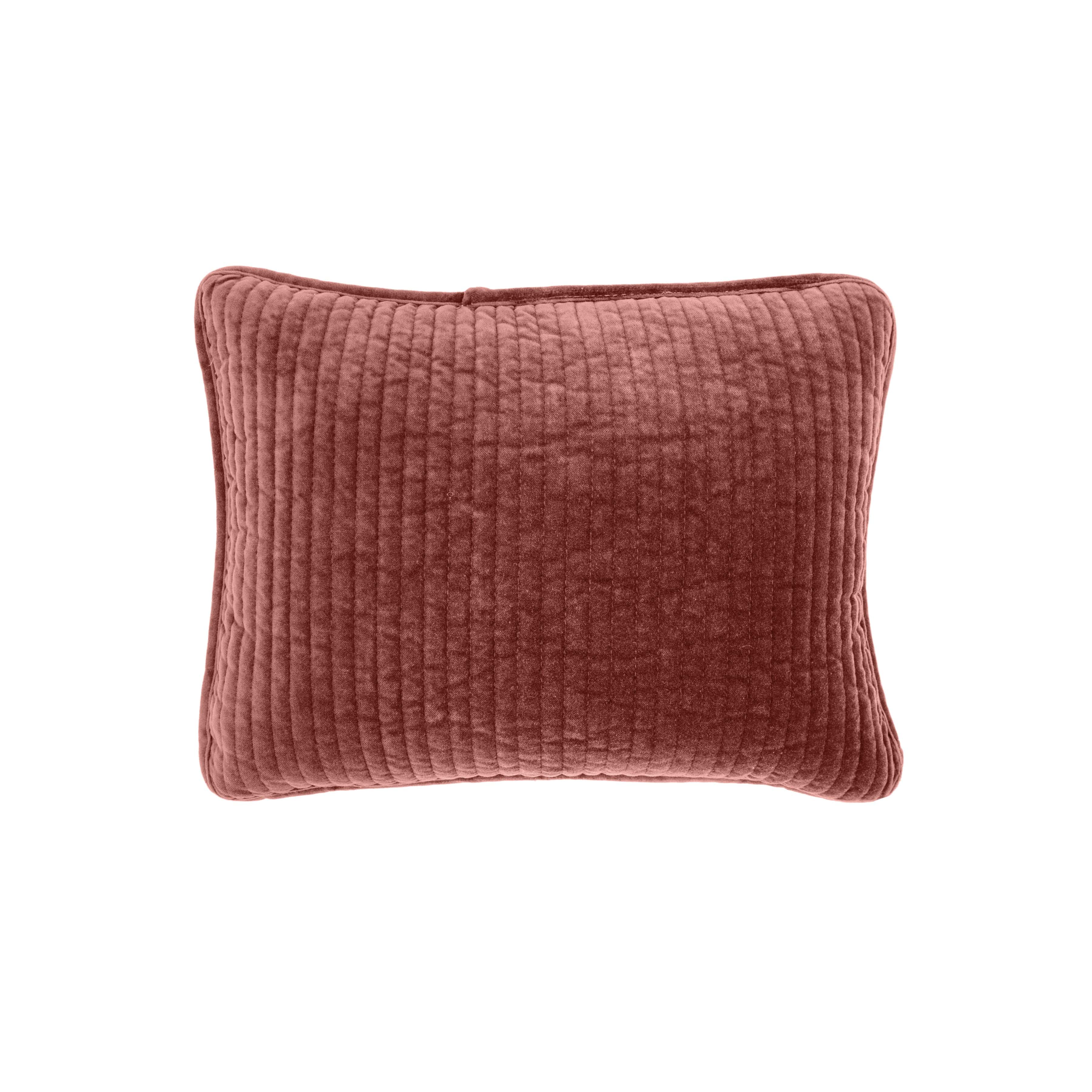 Stonewashed Cotton Velvet Boudoir Pillow