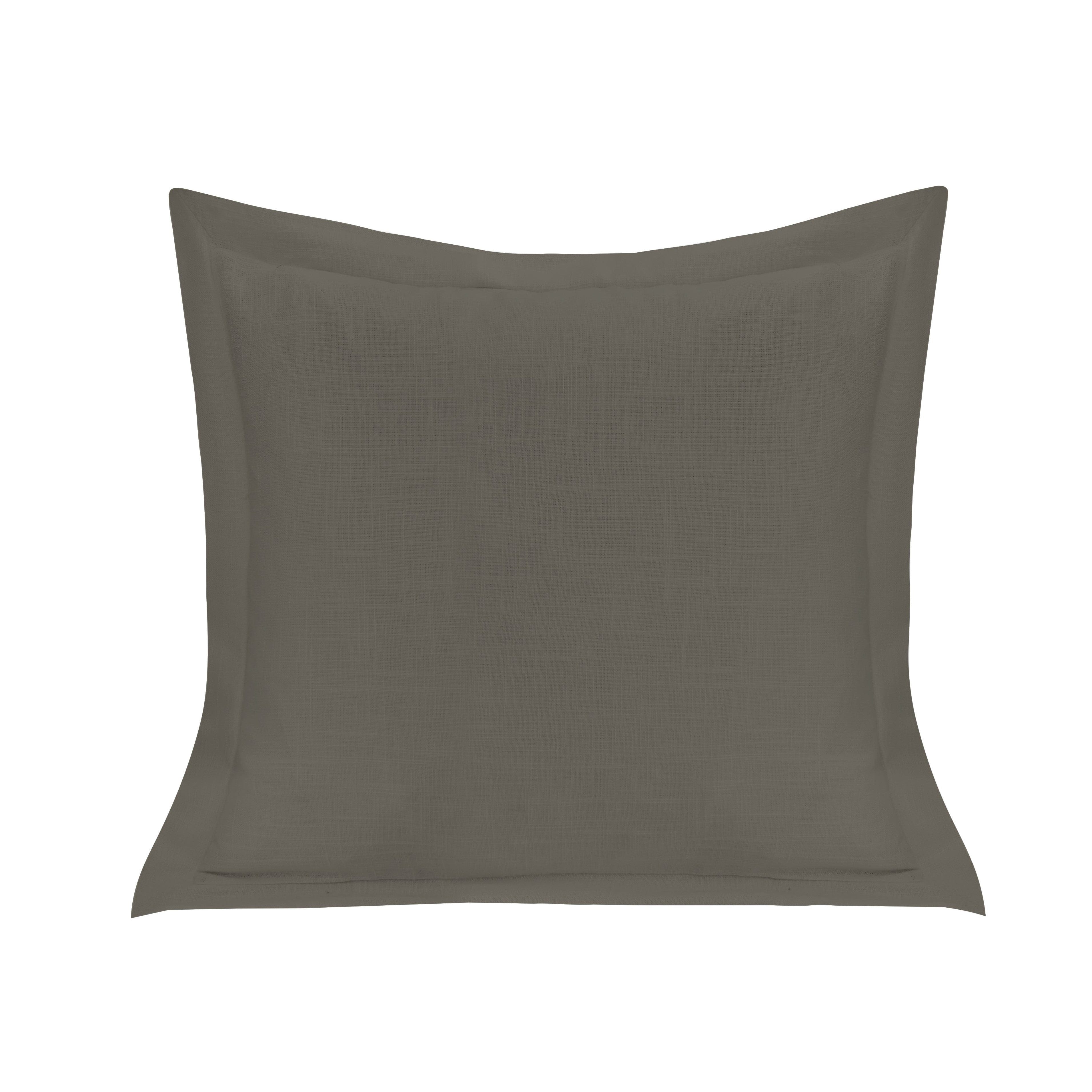 Single Flanged Washed Linen Pillow