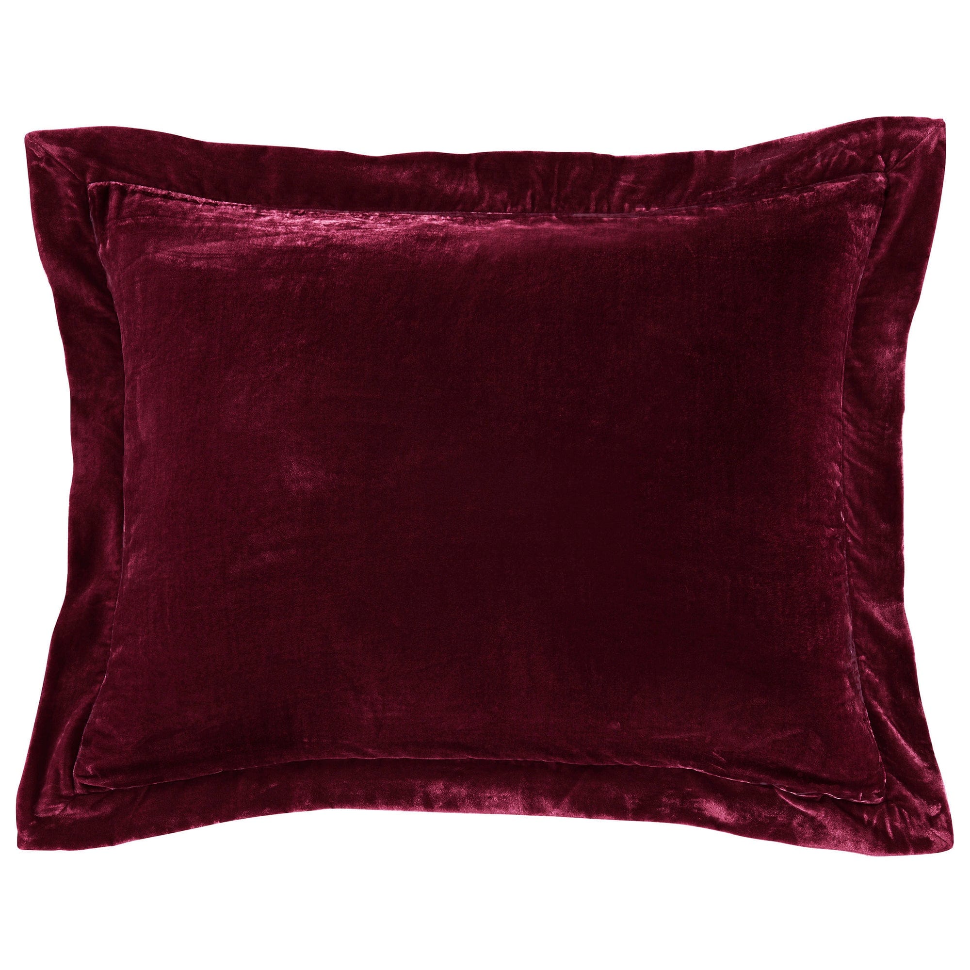 Stella Faux Silk Velvet Flanged Dutch Euro Pillow