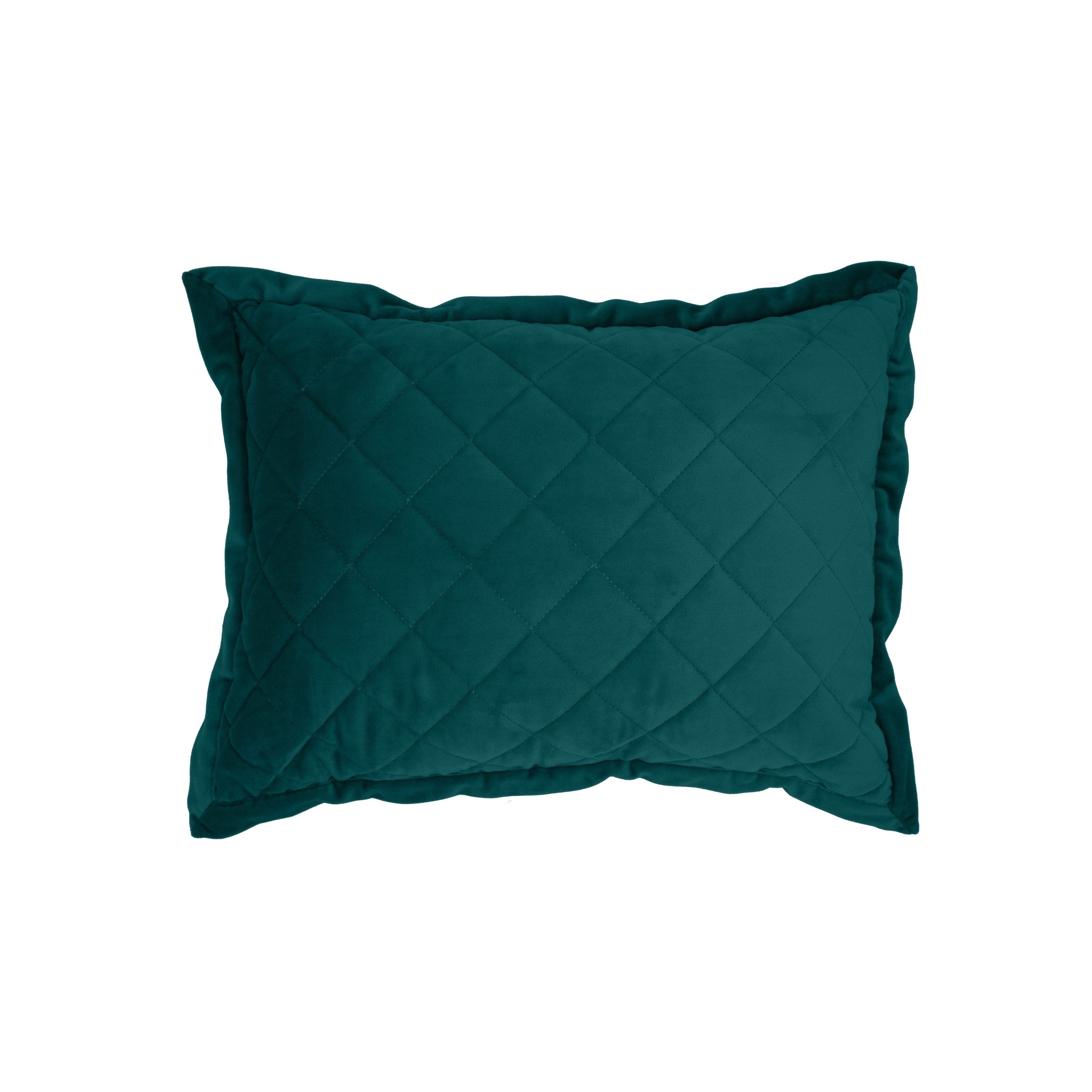 Velvet Diamond Quilted Boudoir Pillow