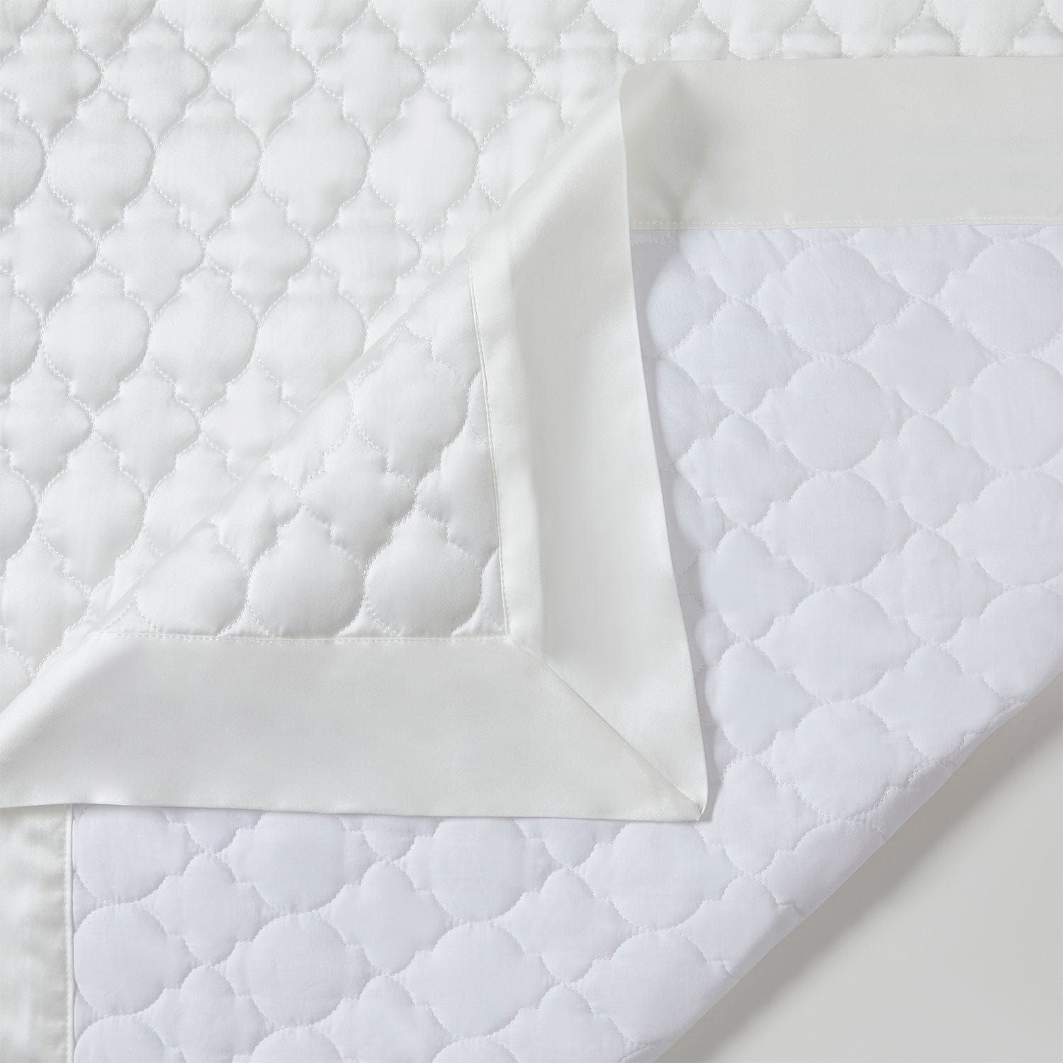 High Shine Satin Quatrefoil Quilt