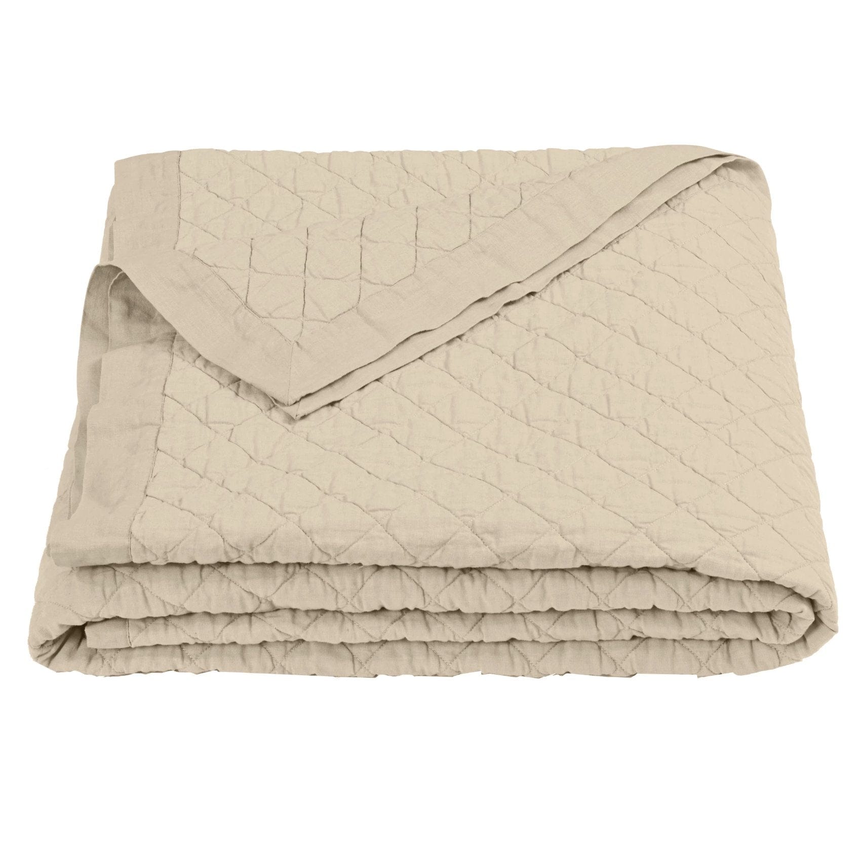 Linen Cotton Diamond Quilt