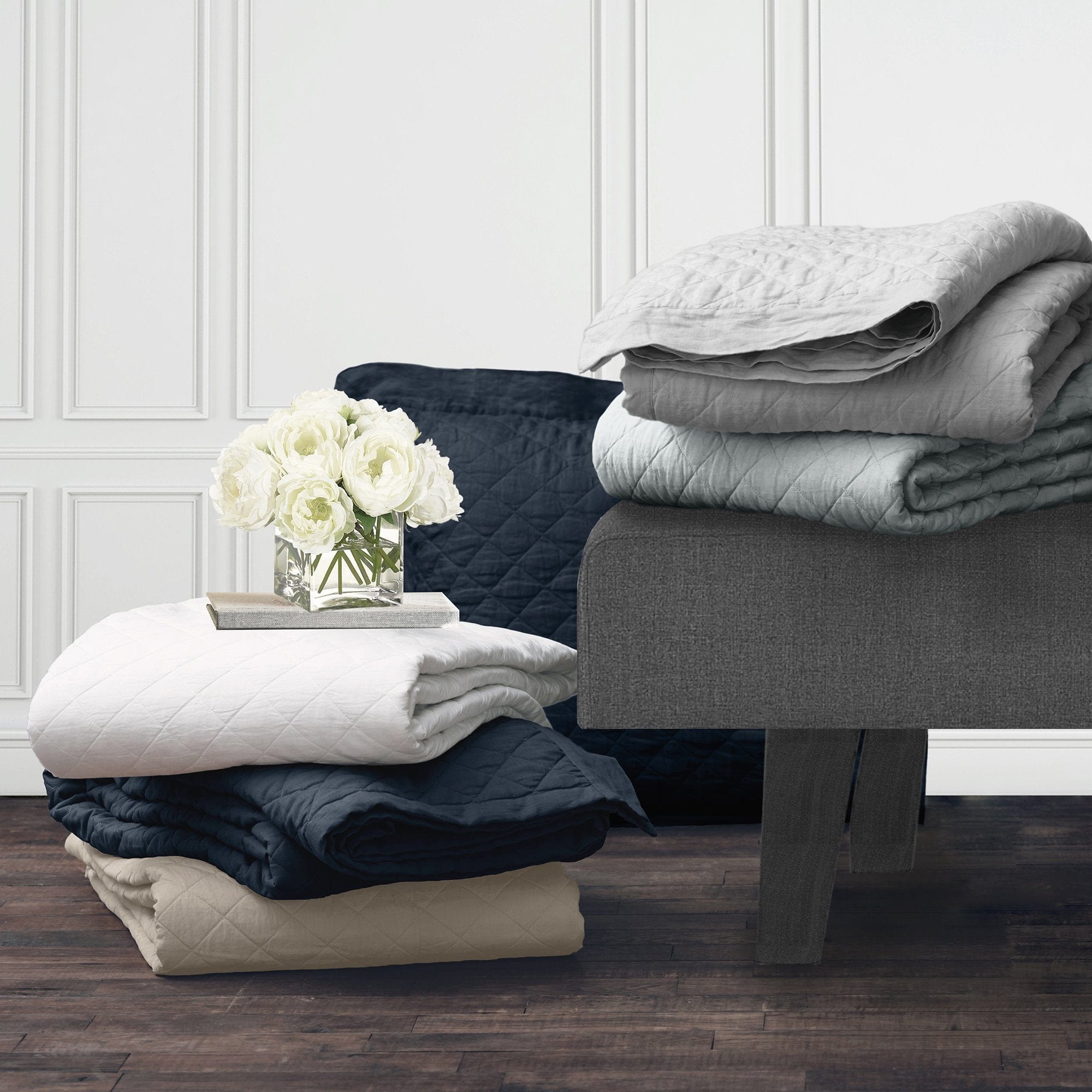 Linen Cotton Diamond Quilt