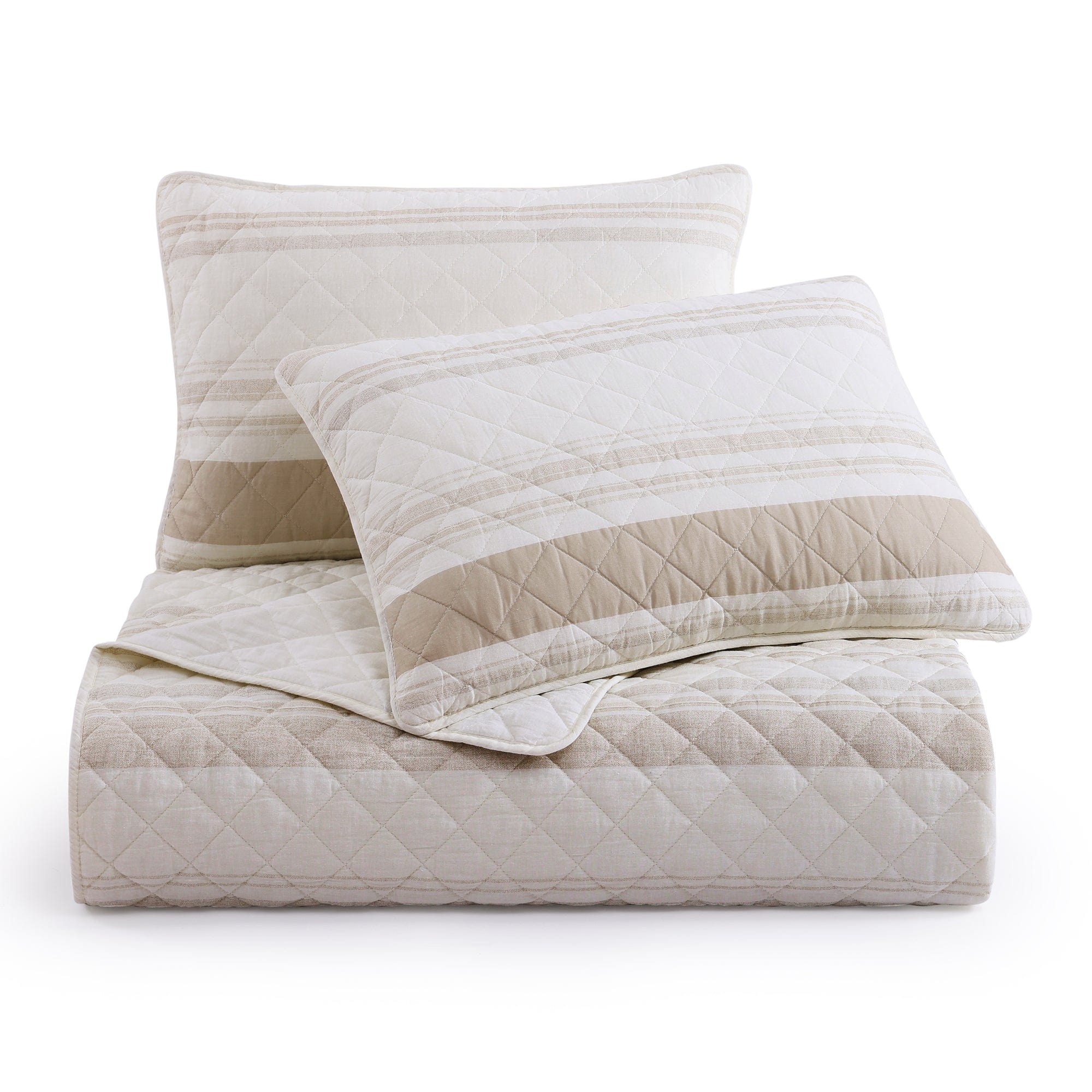 Mystic Stripe Cotton Gauze Quilt Set