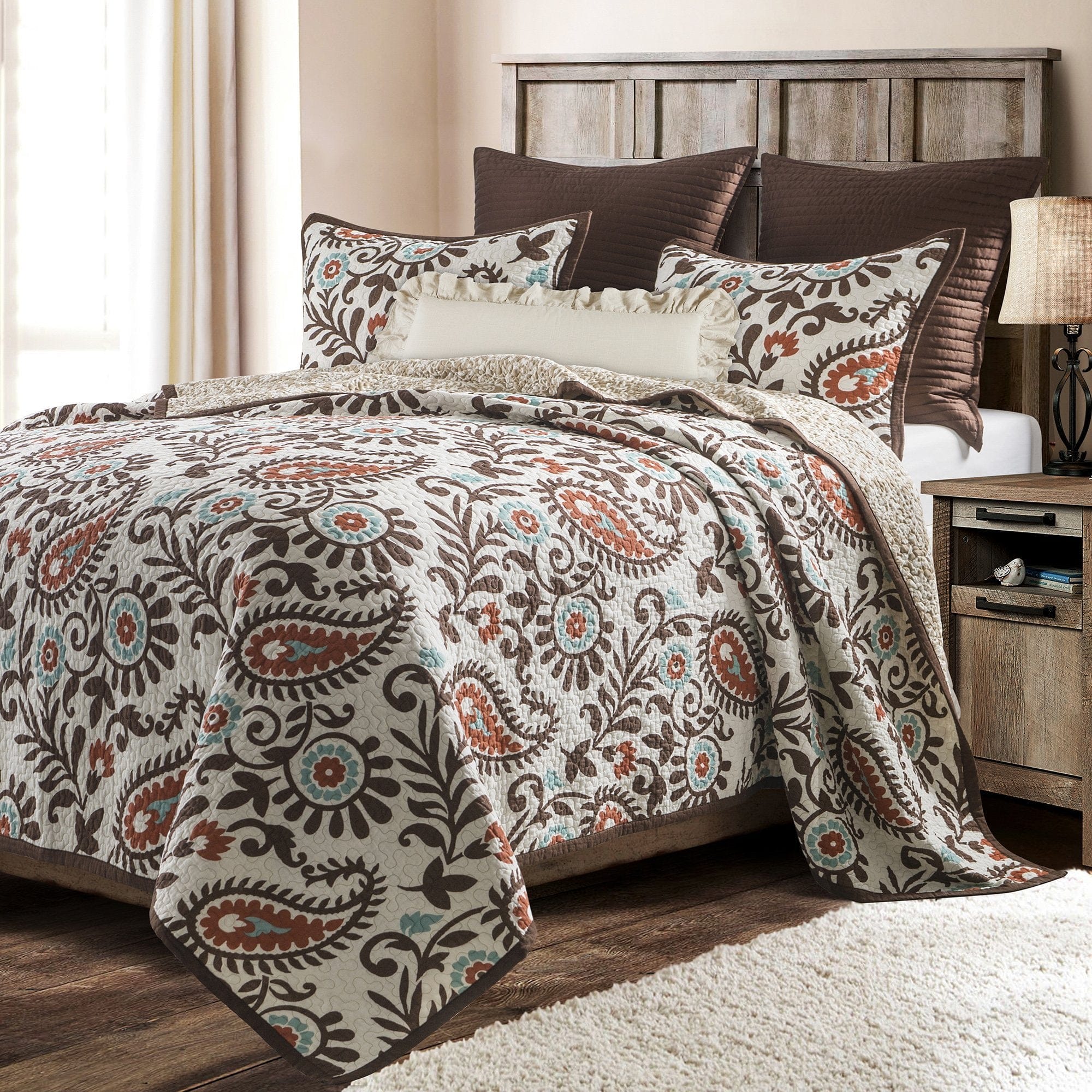 Rebecca Paisley Reversible Quilt Set