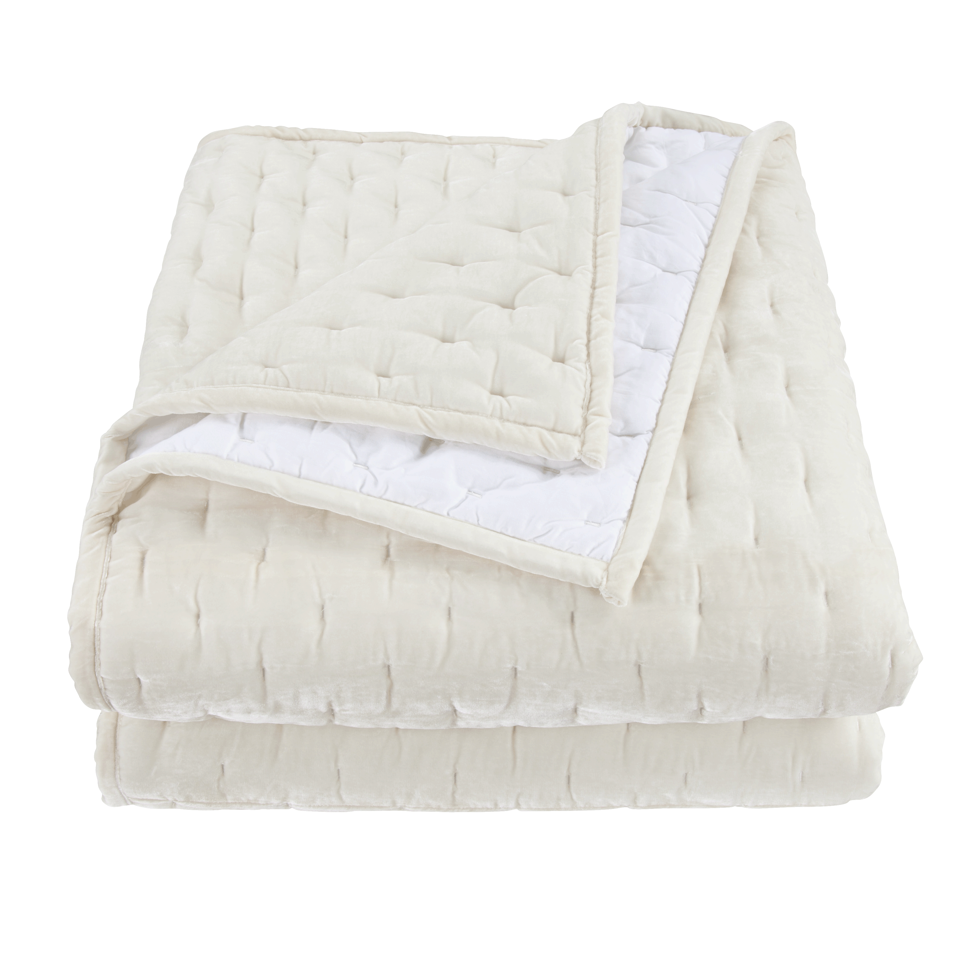Stella Faux Silk Velvet Pintuck Quilt