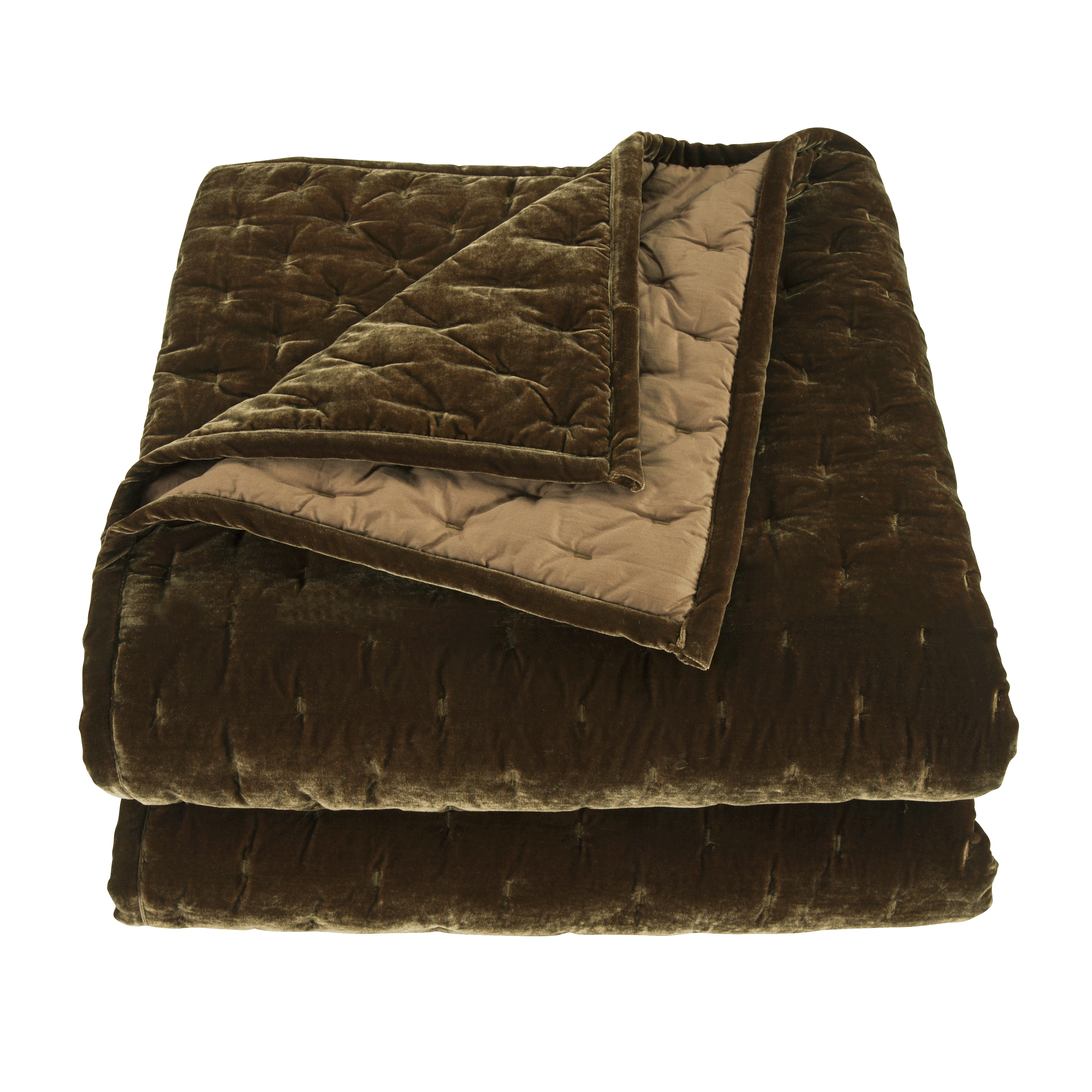 Stella Faux Silk Velvet Pintuck Quilt