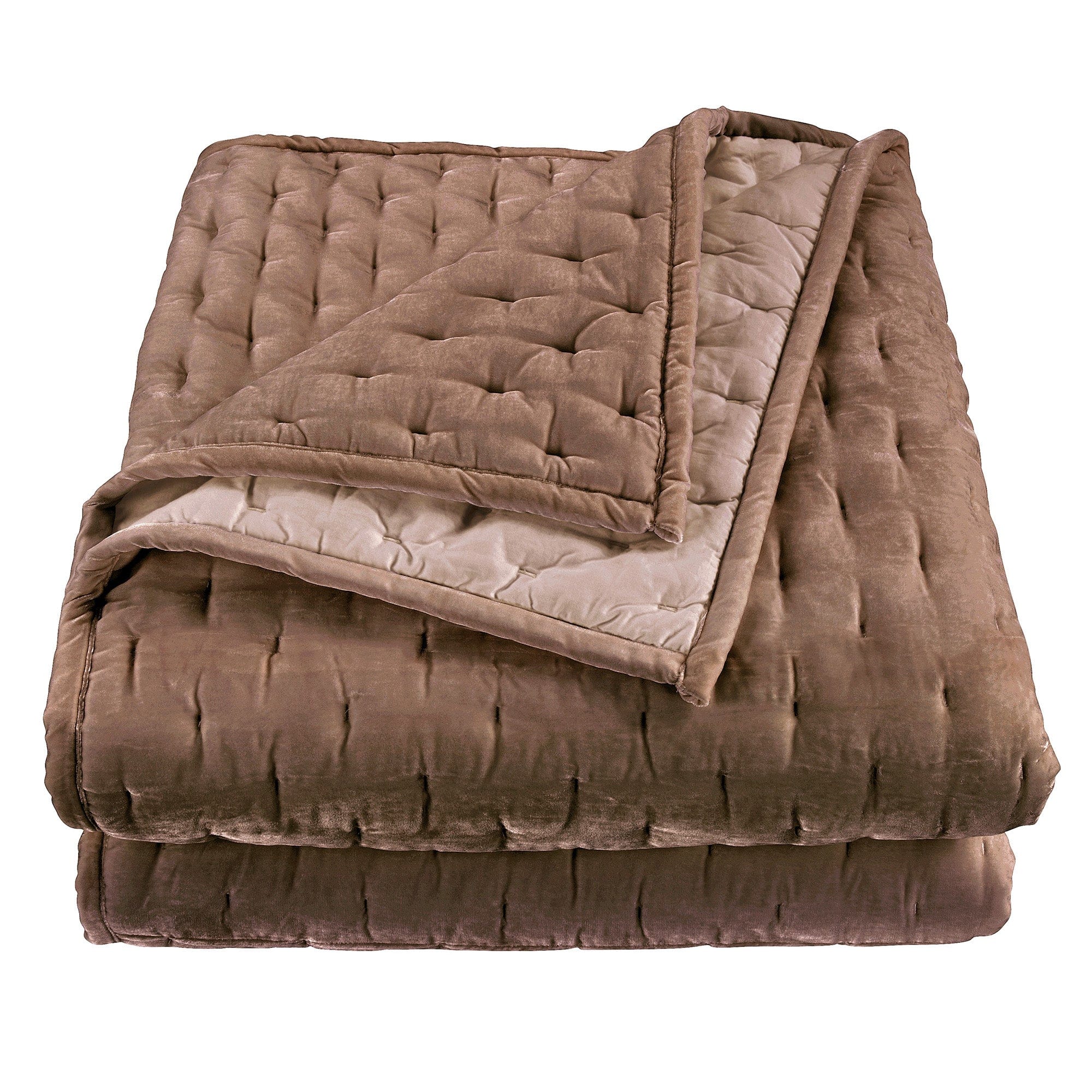 Stella Faux Silk Velvet Pintuck Quilt