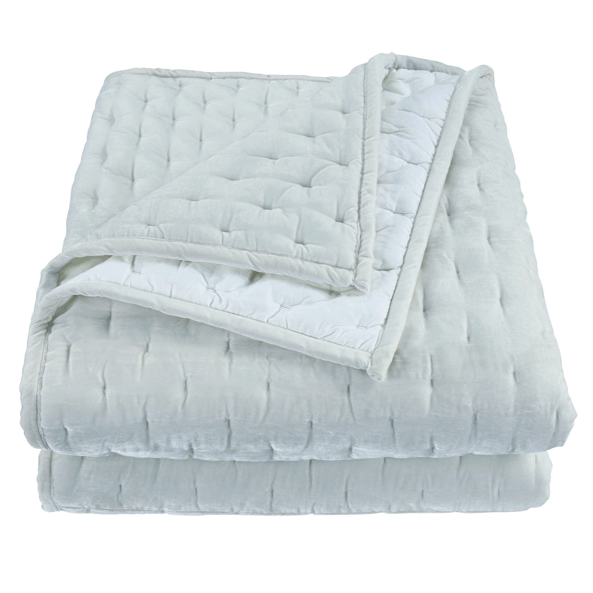 Stella Faux Silk Velvet Pintuck Quilt