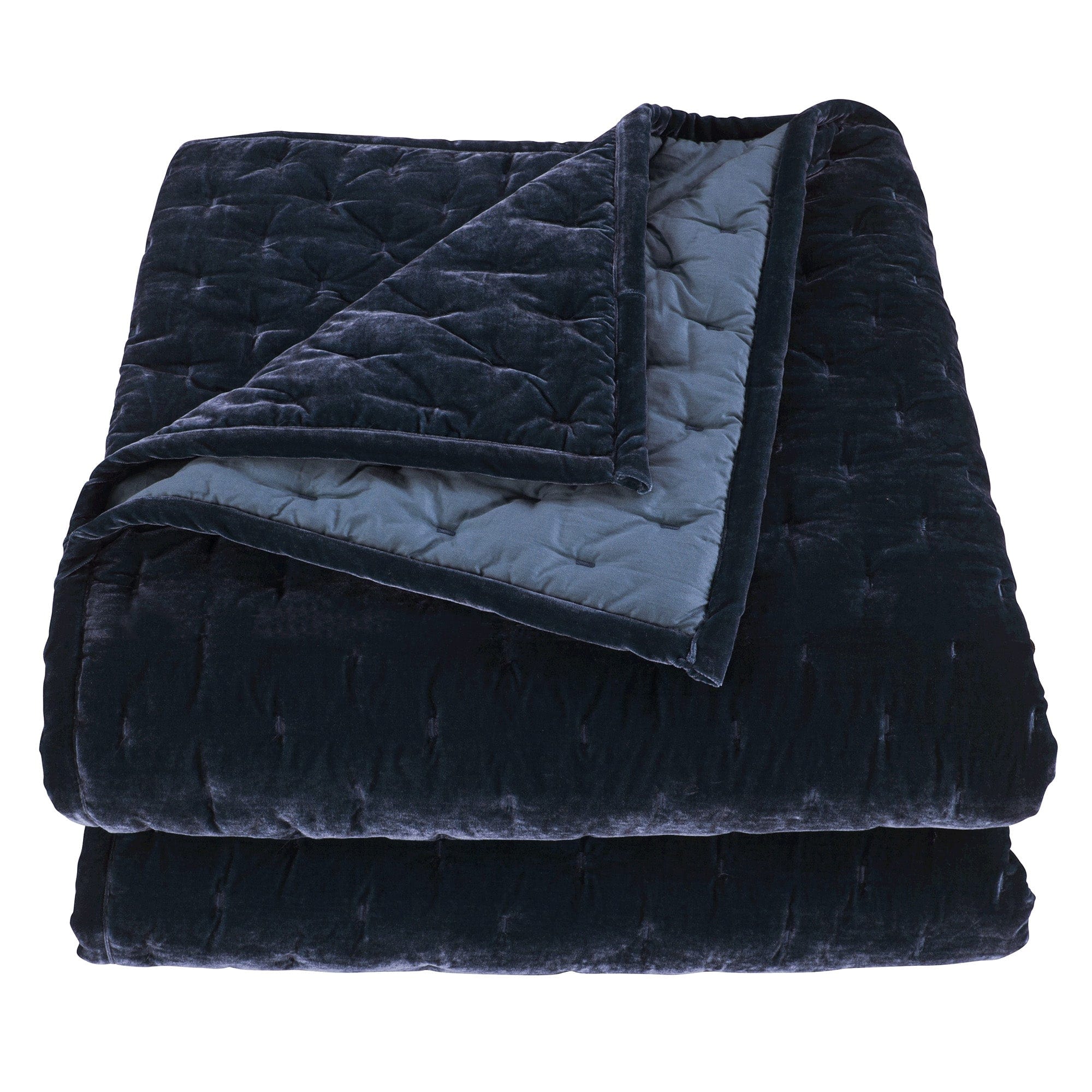 Stella Faux Silk Velvet Pintuck Quilt