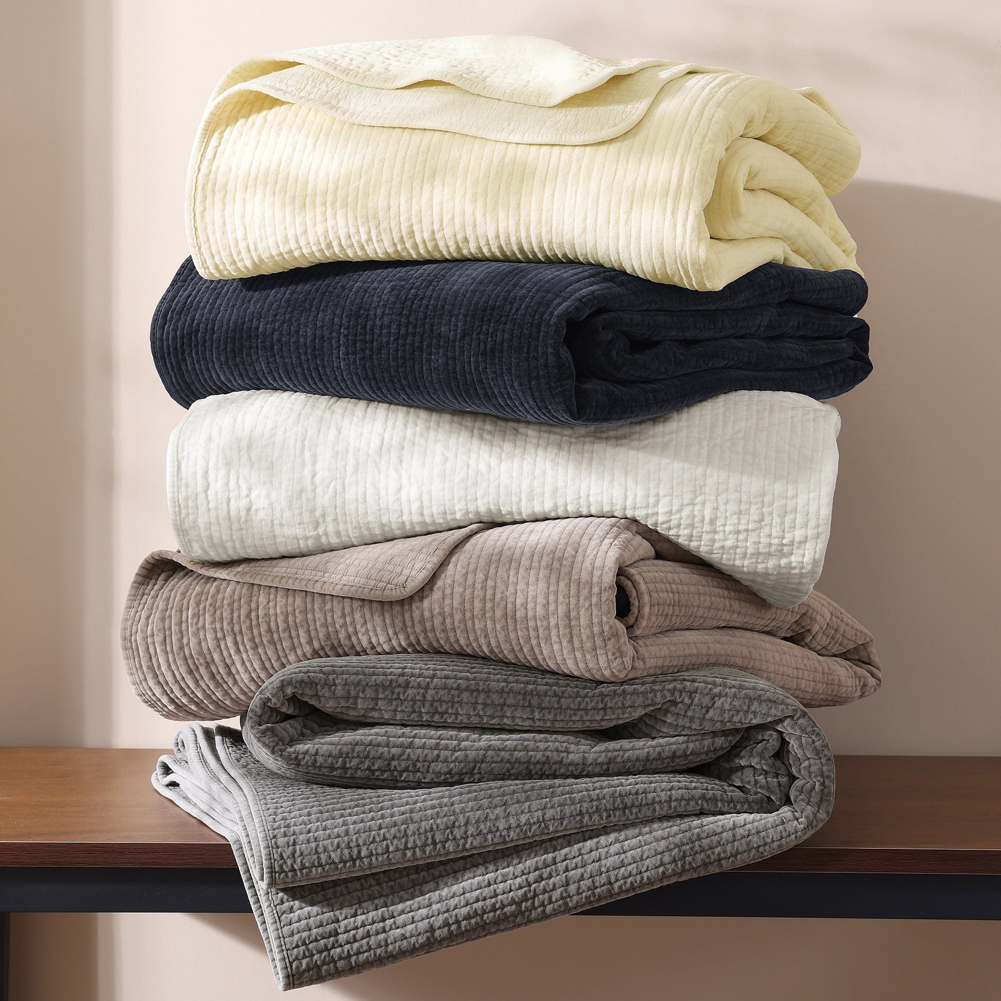 Stonewashed Cotton Velvet Quilt