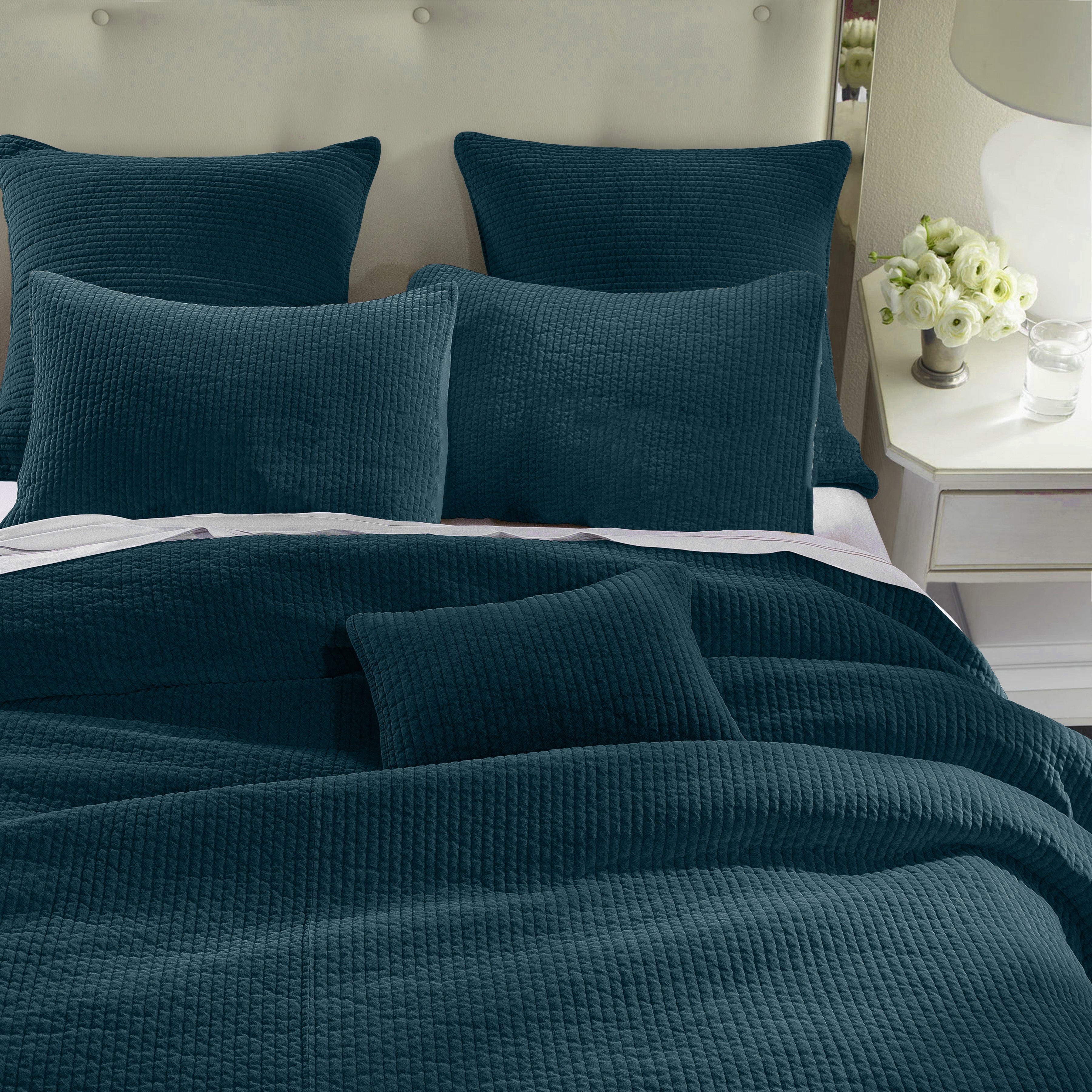 Stonewashed Cotton Velvet Quilt